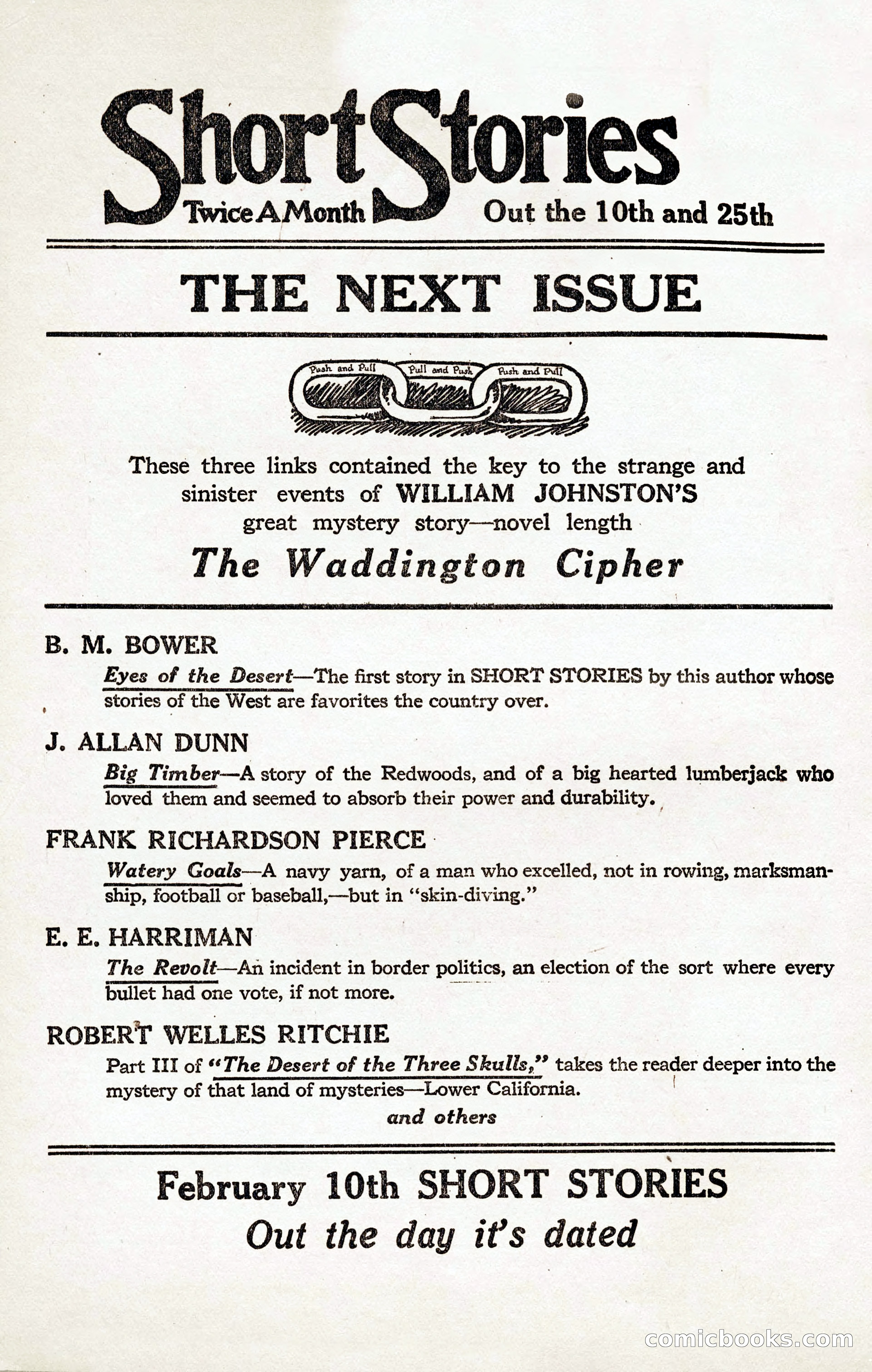 Short Stories, January 25, 1923 — page 8 of 184