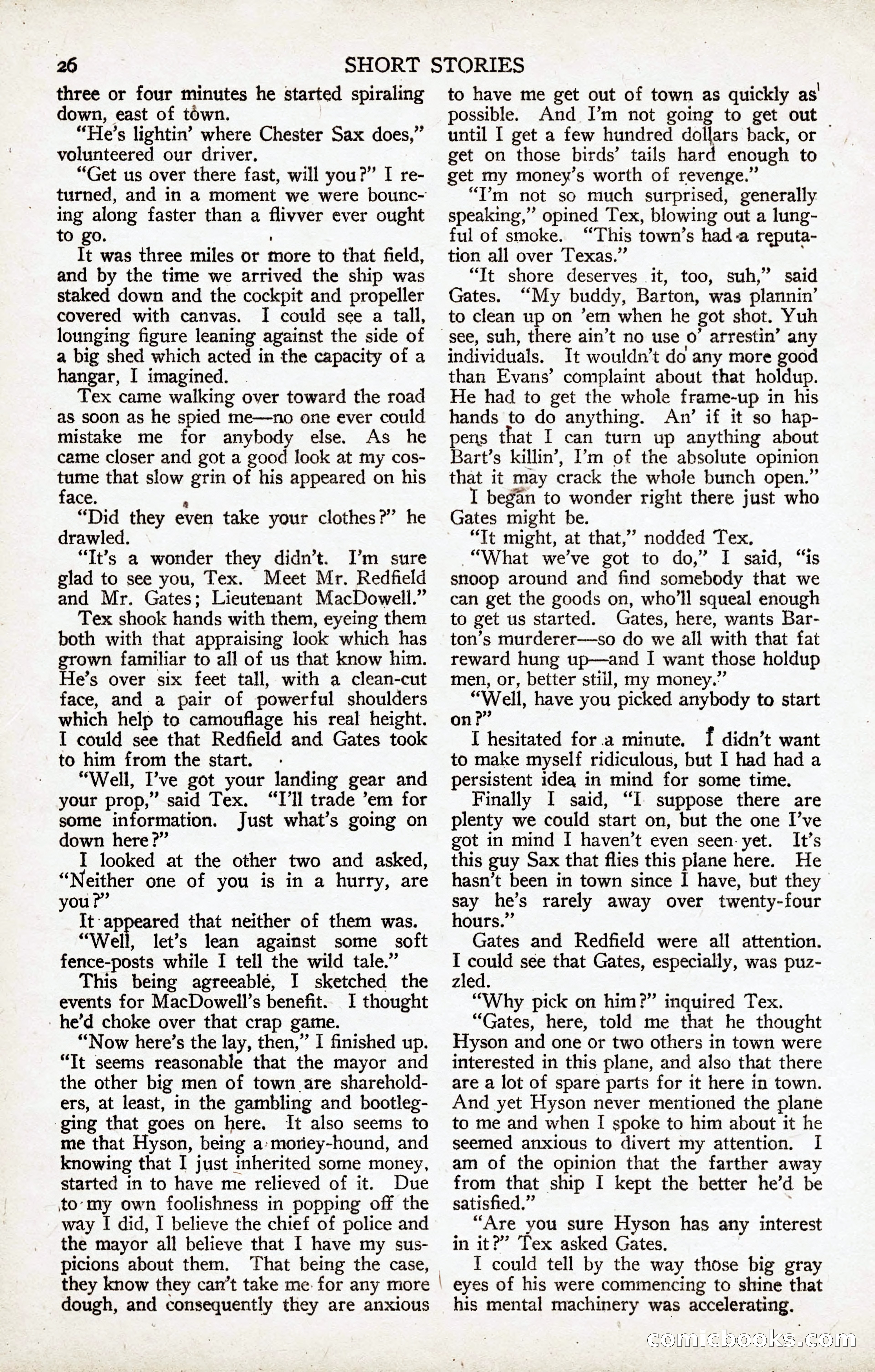 Short Stories, January 25, 1923 — page 32 of 184
