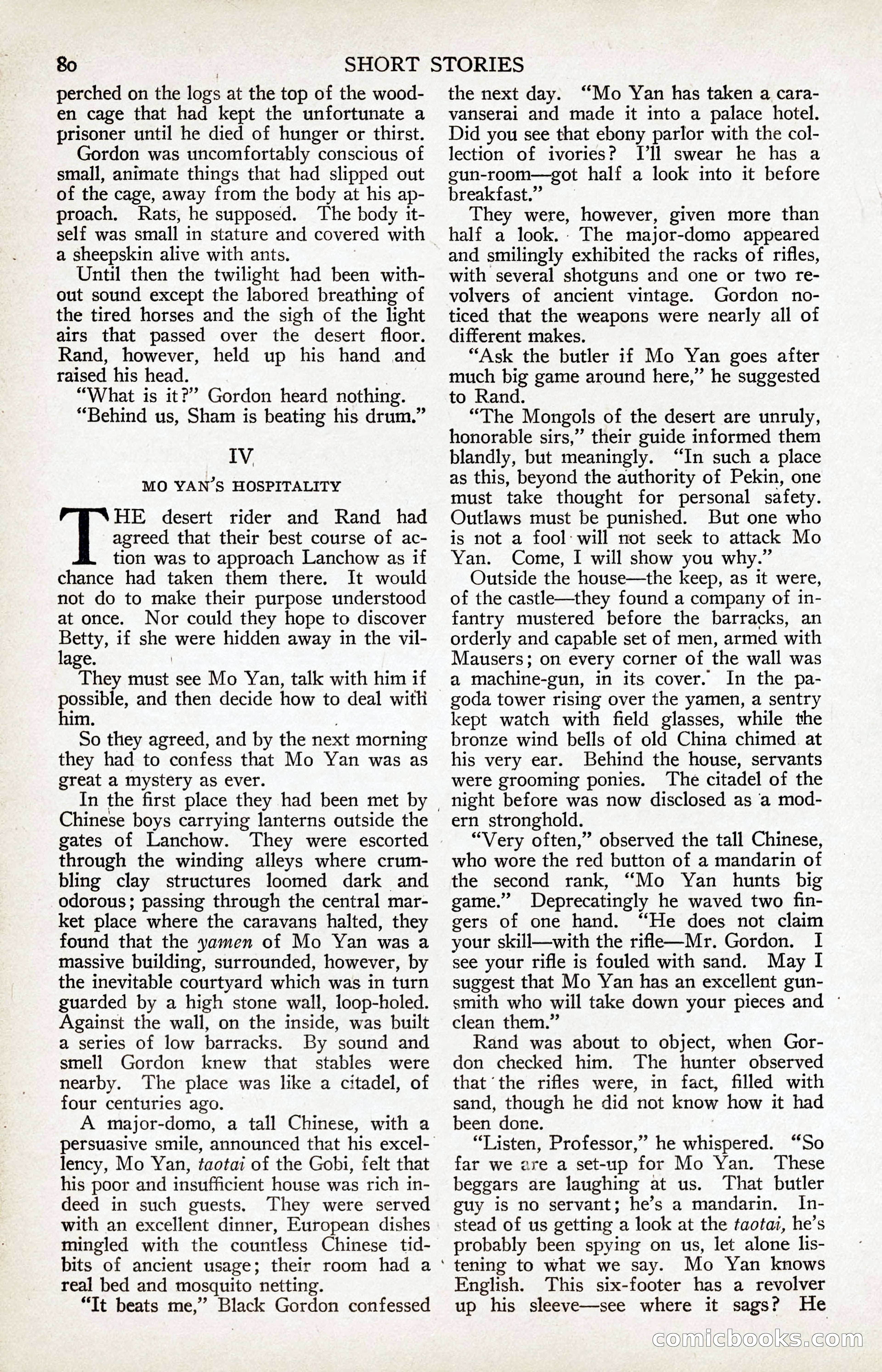 Short Stories, January 25, 1923 — page 86 of 184
