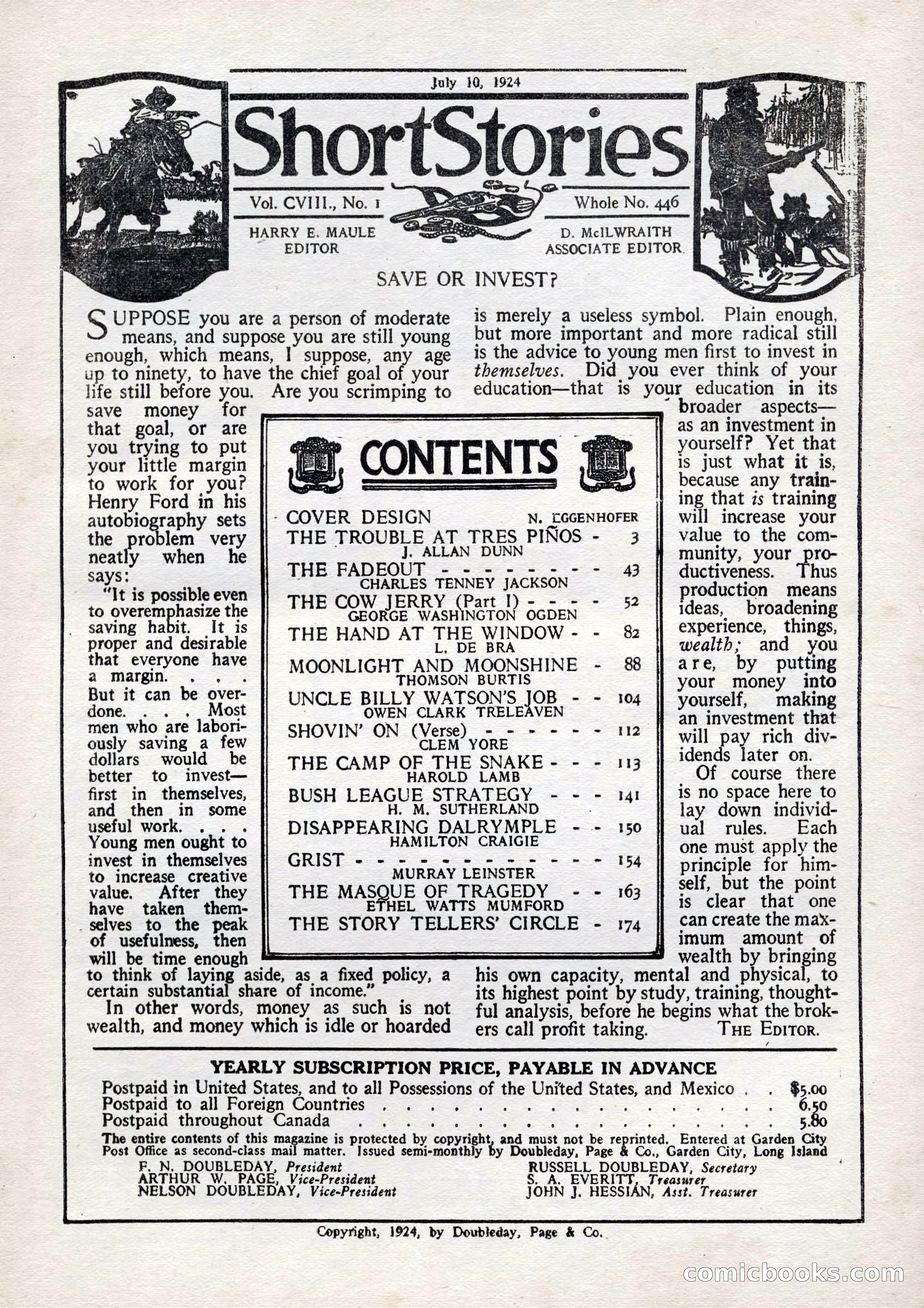 Short Stories, July 10, 1924 — page 11 of 196