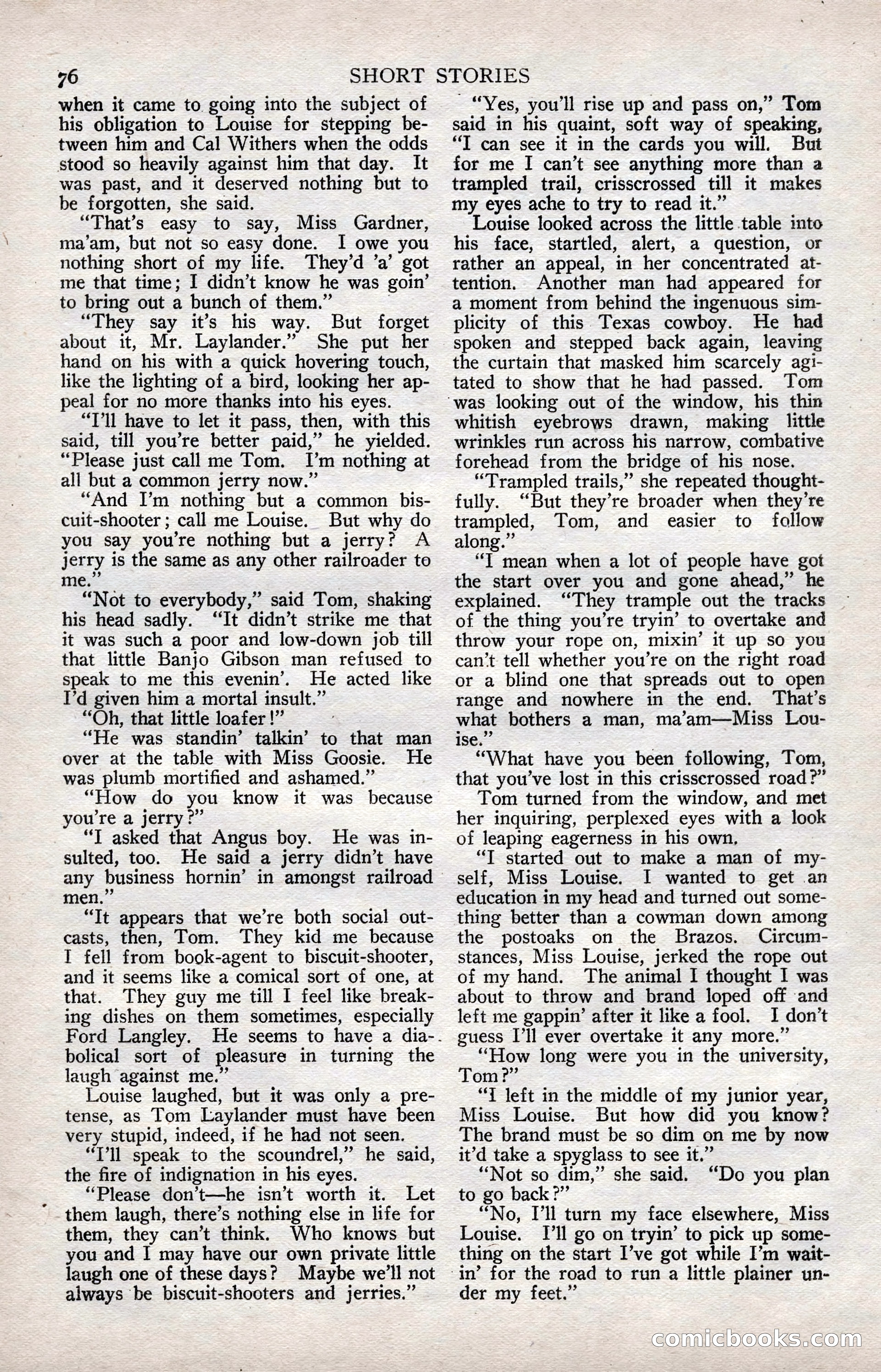 Short Stories, July 10, 1924 — page 86 of 196