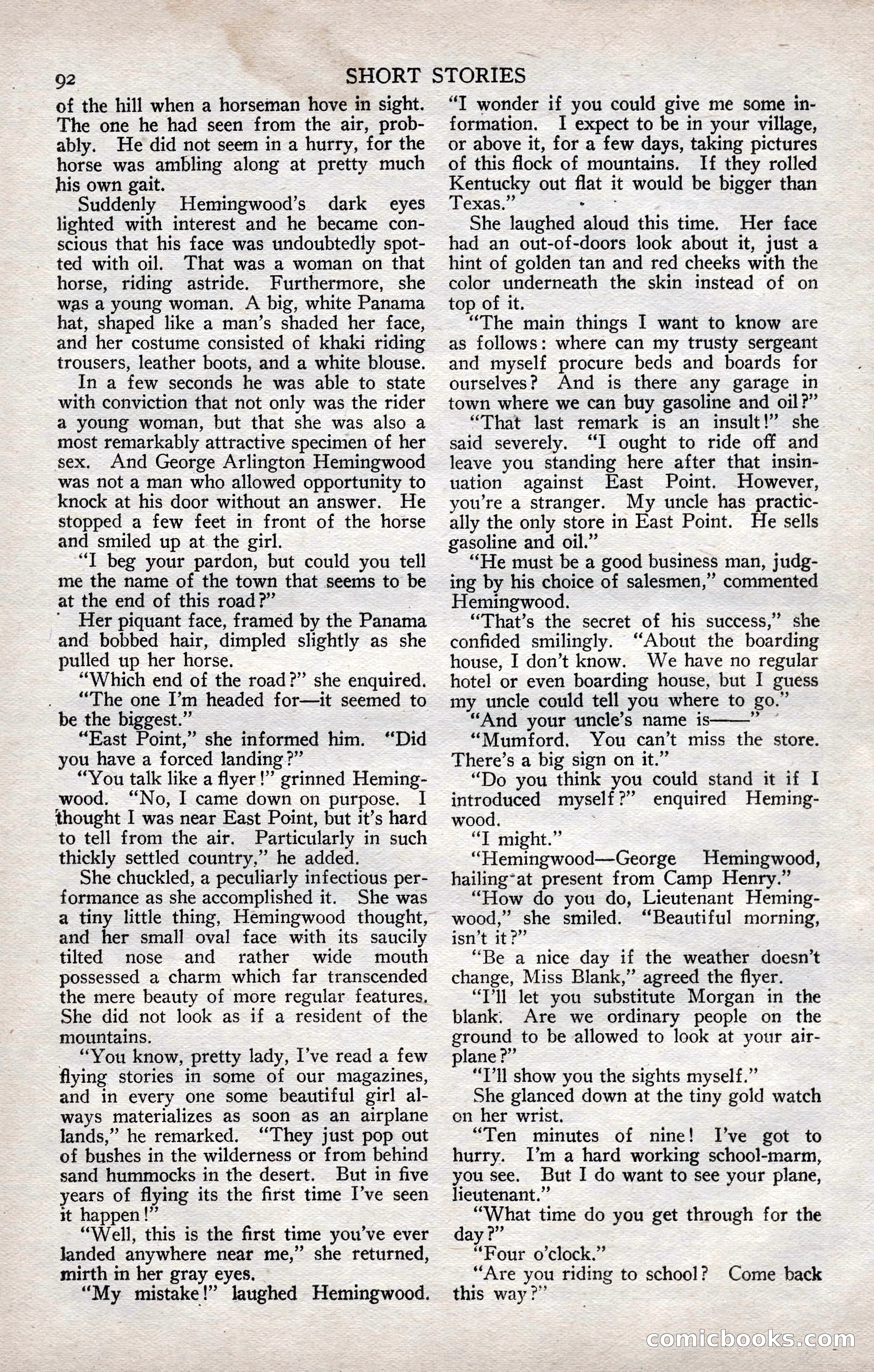 Short Stories, July 10, 1924 — page 102 of 196