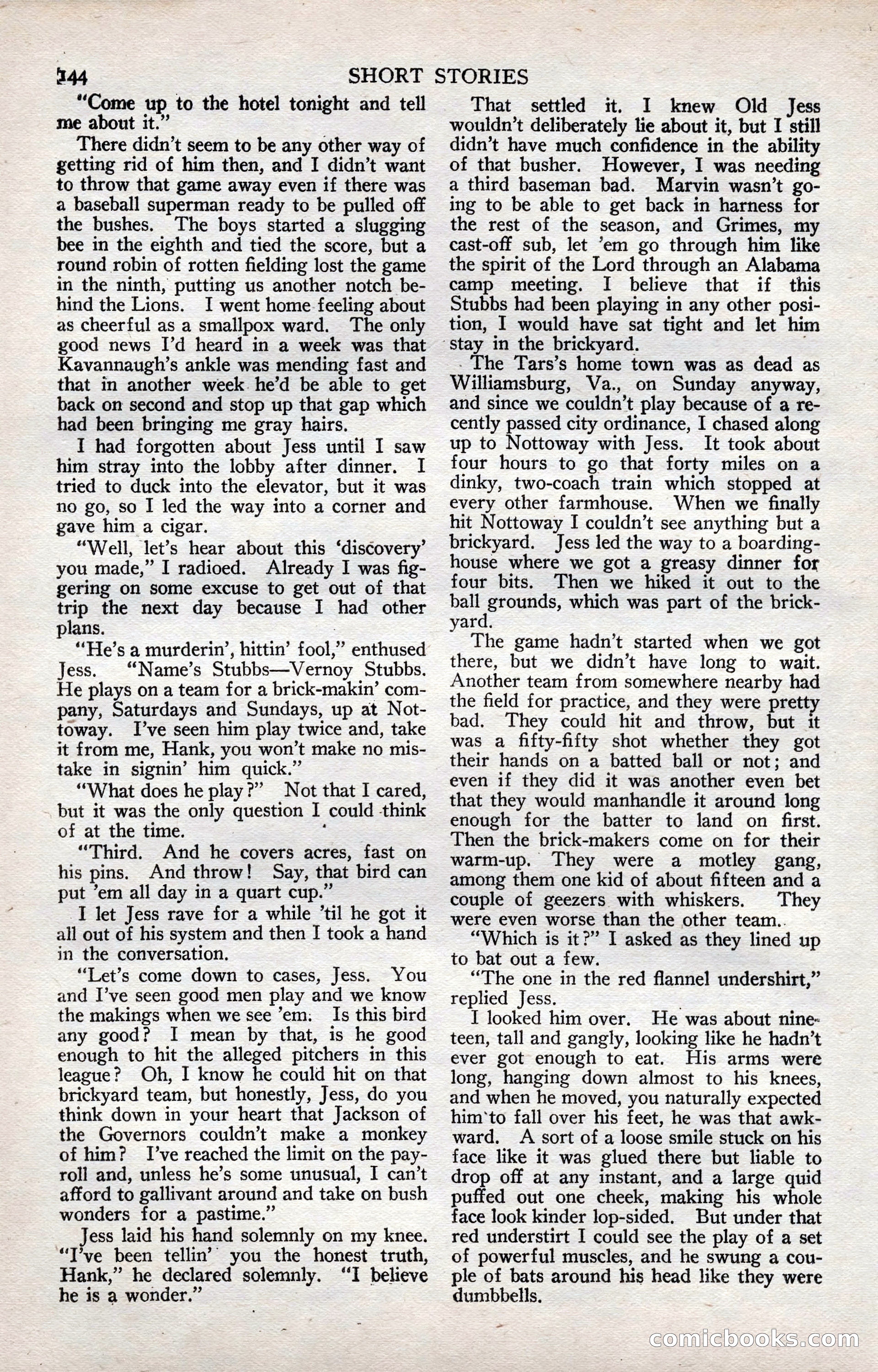 Short Stories, July 10, 1924 — page 154 of 196