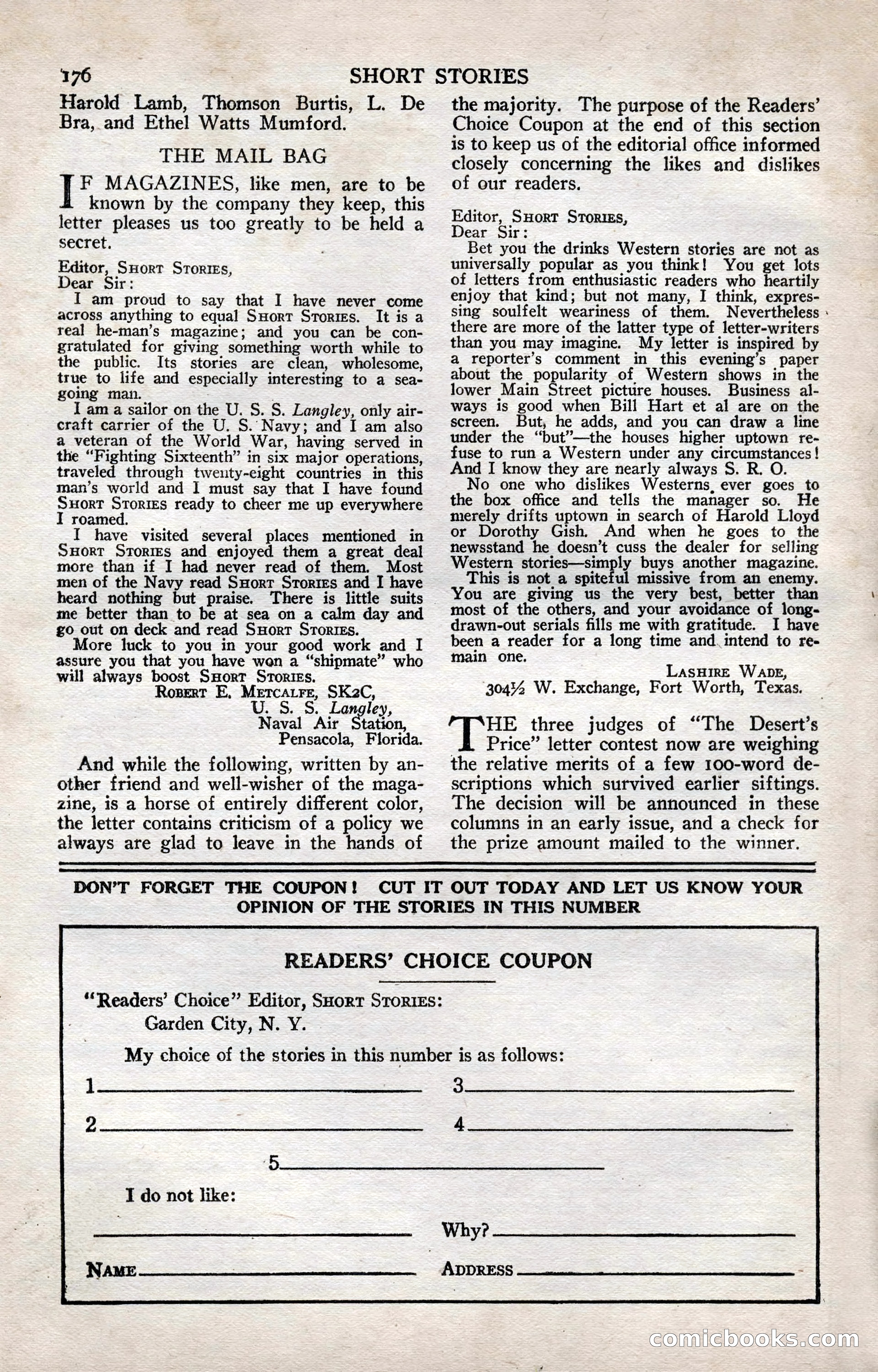 Short Stories, July 10, 1924 — page 186 of 196