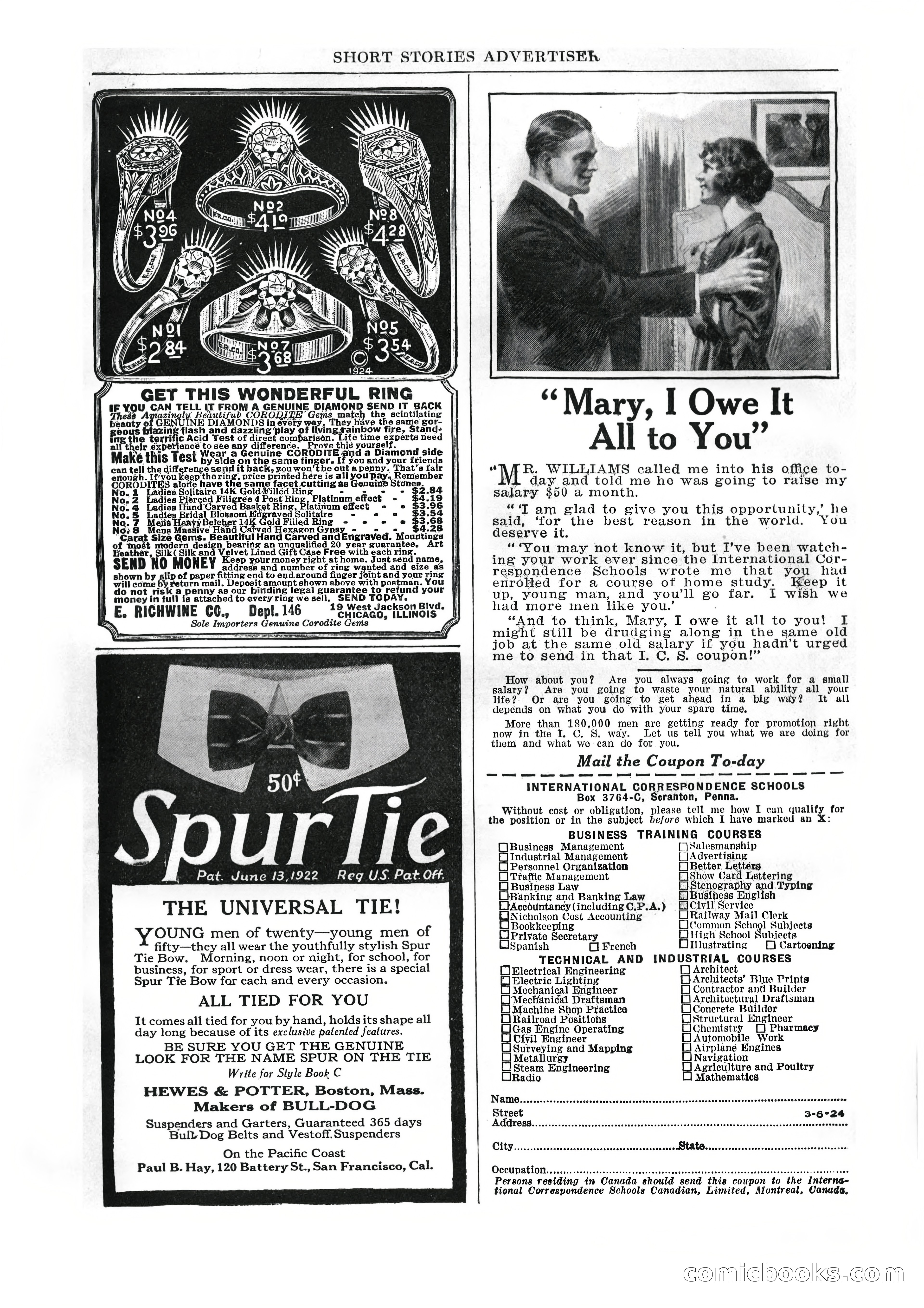 Short Stories, July 10, 1924 — page 191 of 196