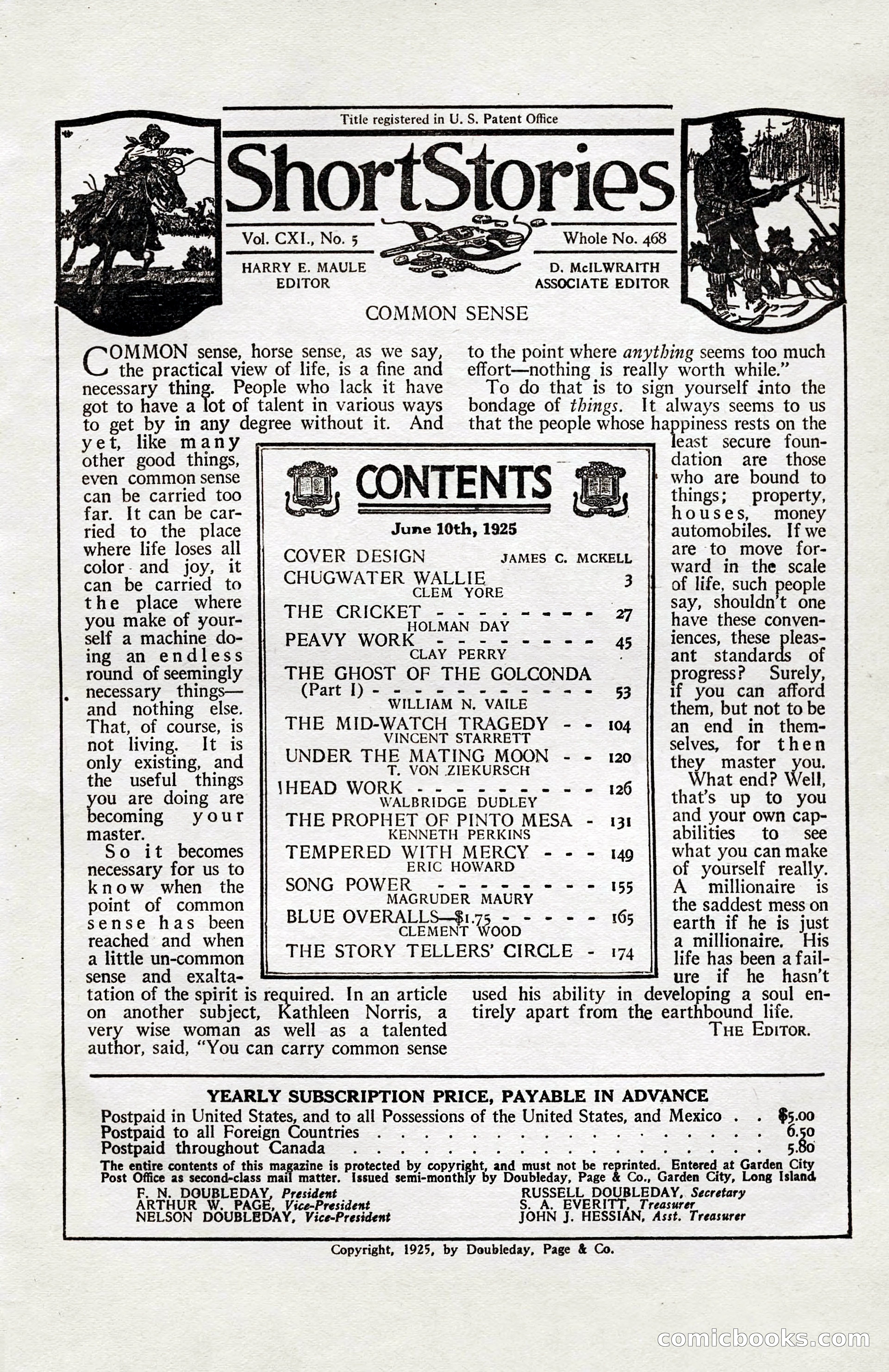 Short Stories, June 10, 1925 — page 7 of 192