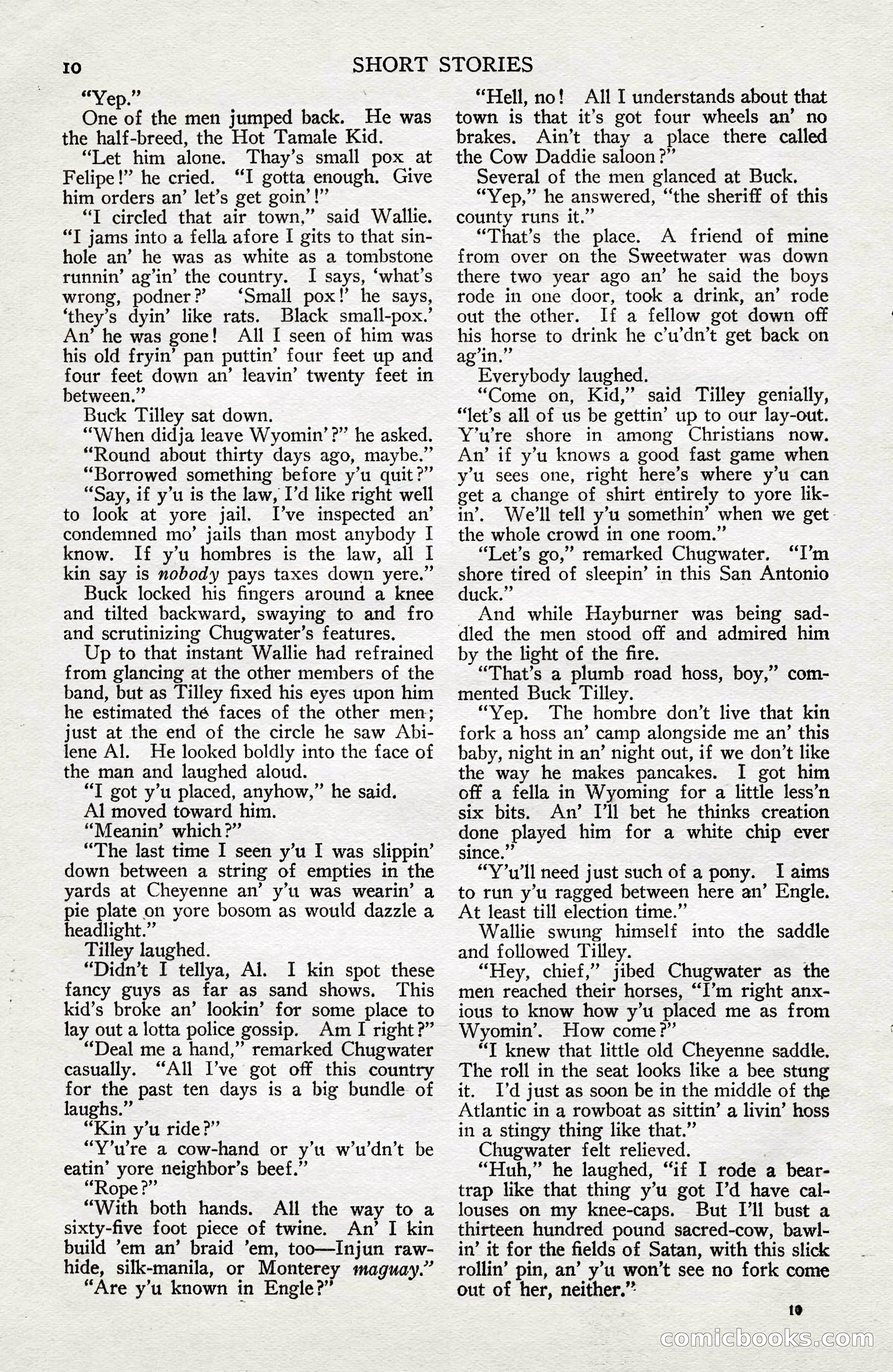 Short Stories, June 10, 1925 — page 16 of 192