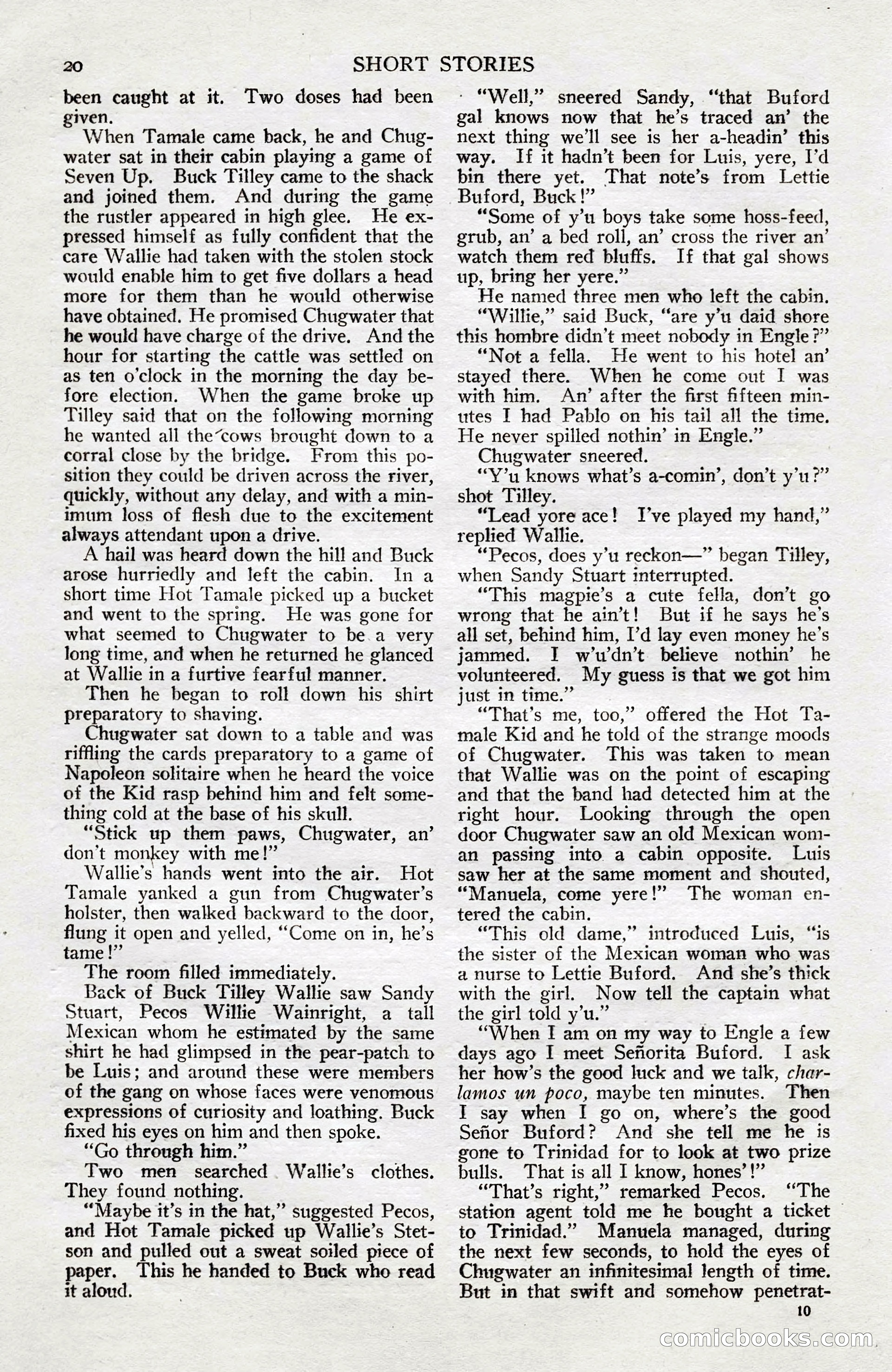 Short Stories, June 10, 1925 — page 26 of 192