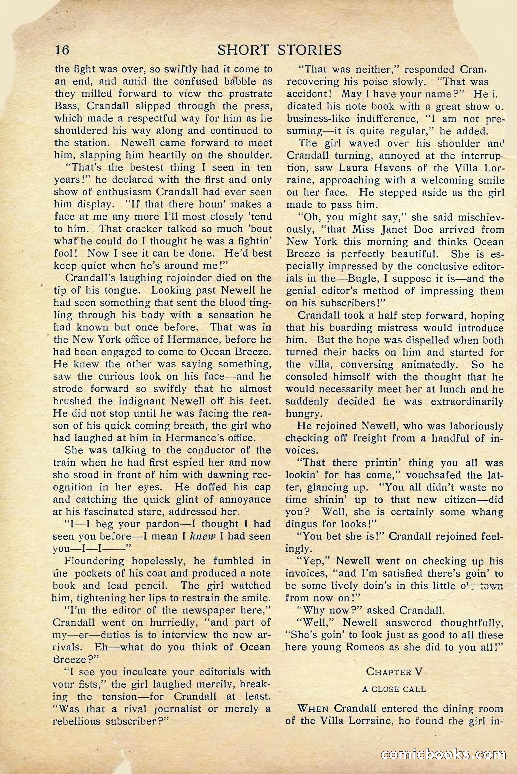 Short Stories, April 1916 — page 18 of 164