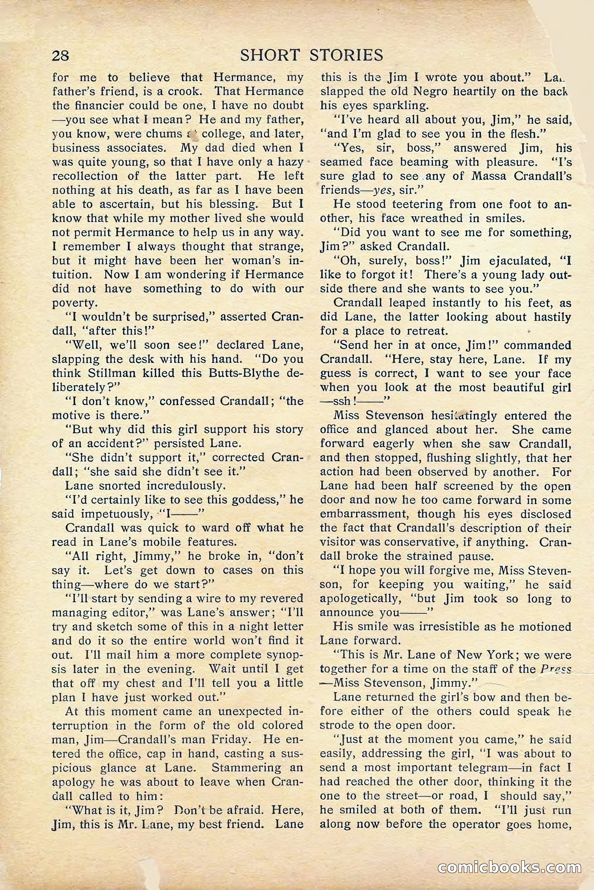 Short Stories, April 1916 — page 30 of 164
