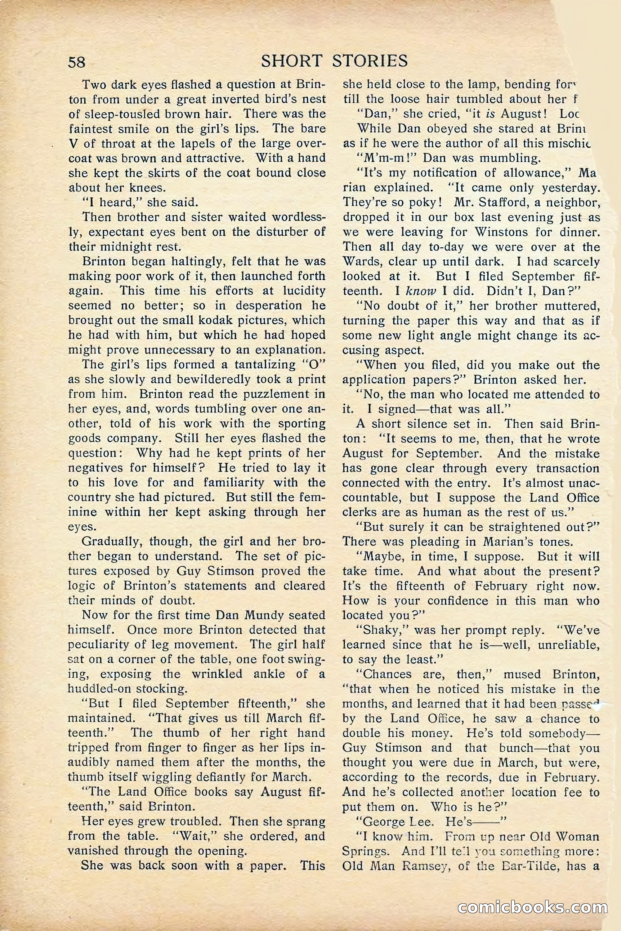 Short Stories, April 1916 — page 60 of 164