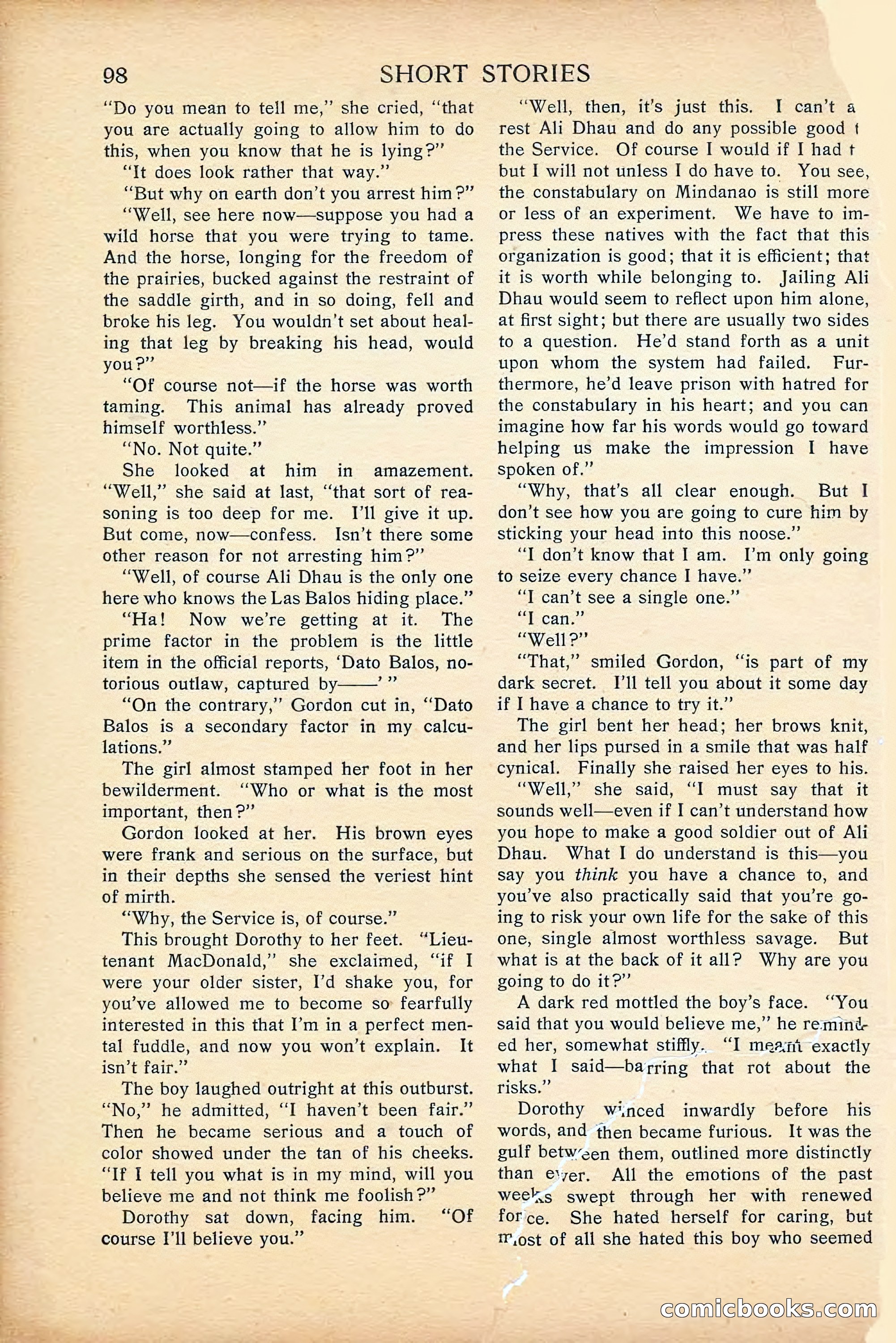 Short Stories, April 1916 — page 100 of 164