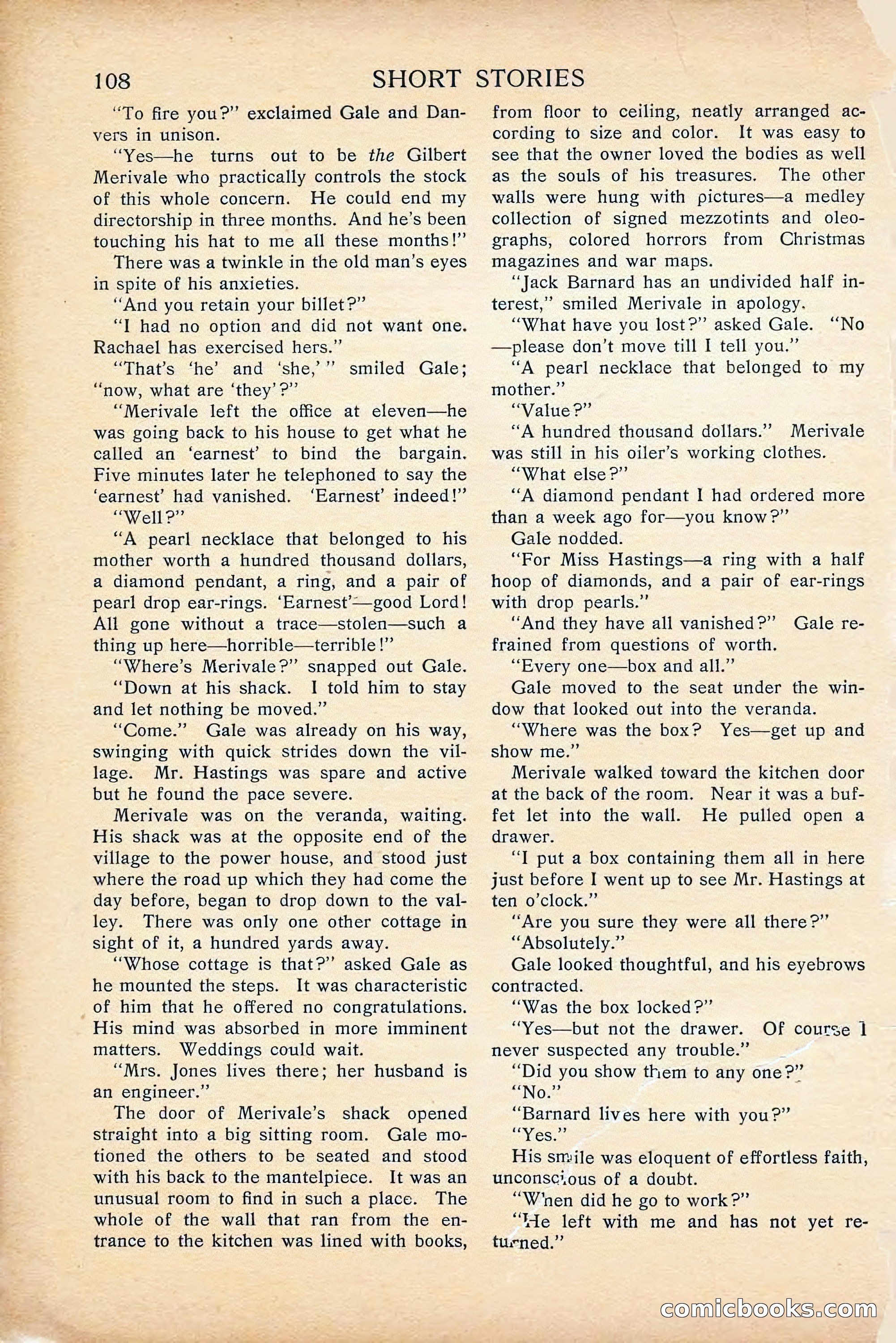 Short Stories, April 1916 — page 110 of 164