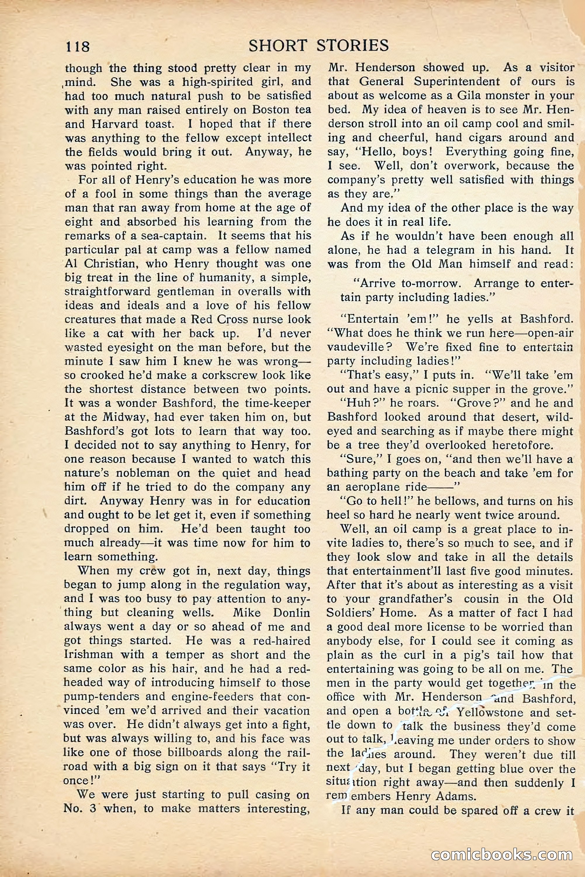 Short Stories, April 1916 — page 120 of 164