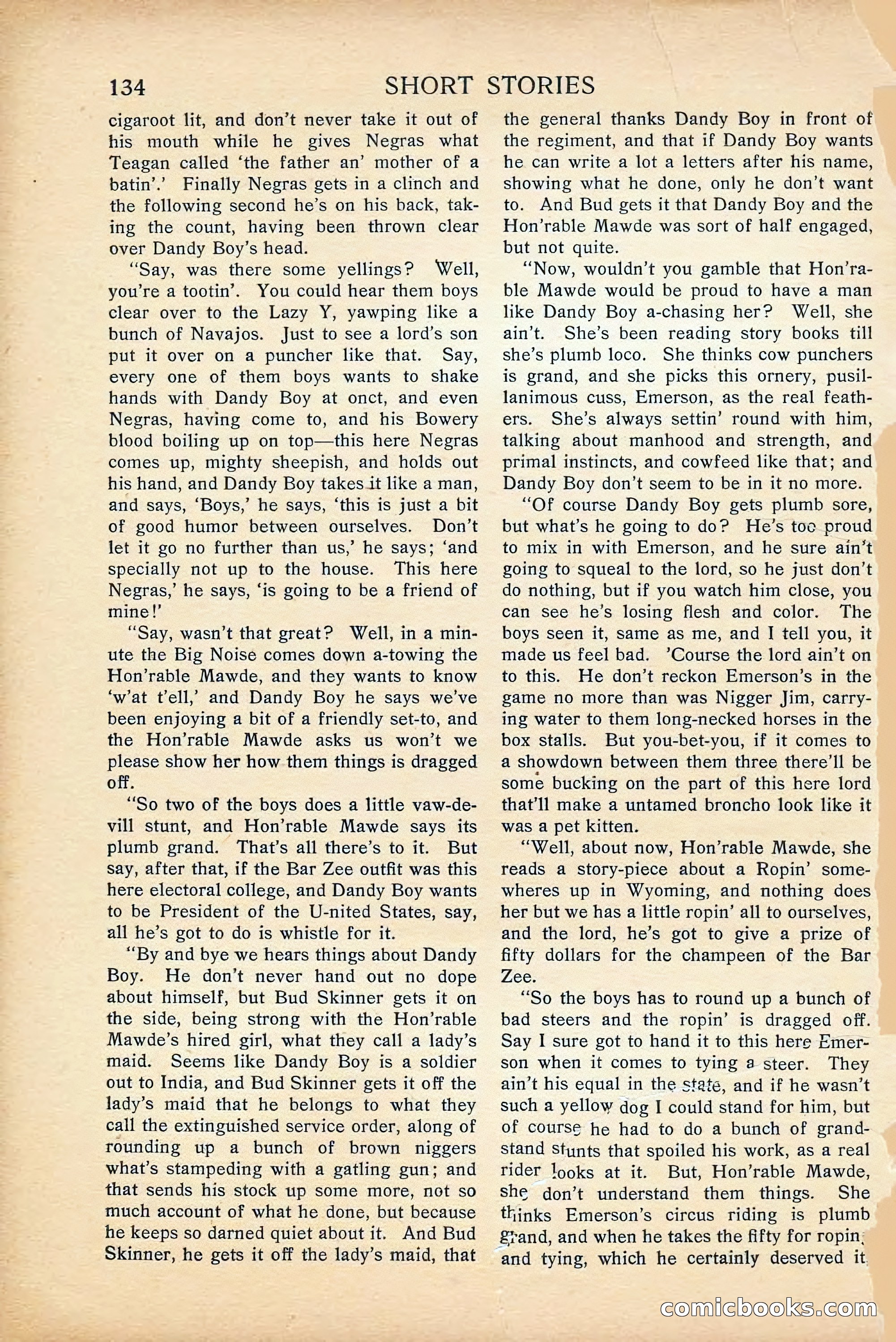 Short Stories, April 1916 — page 136 of 164