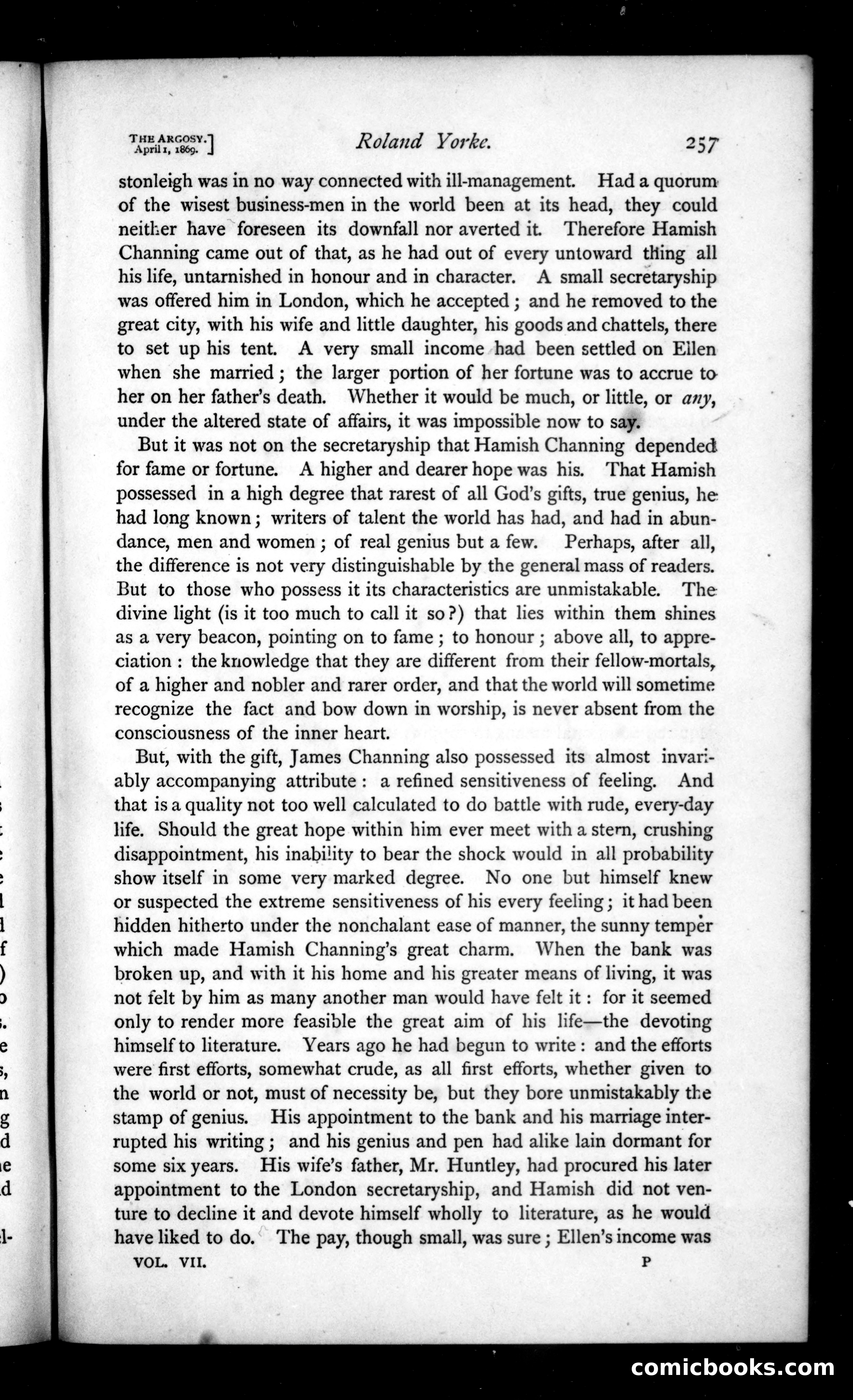 The Argosy, Vol. VII — page 19 of 82
