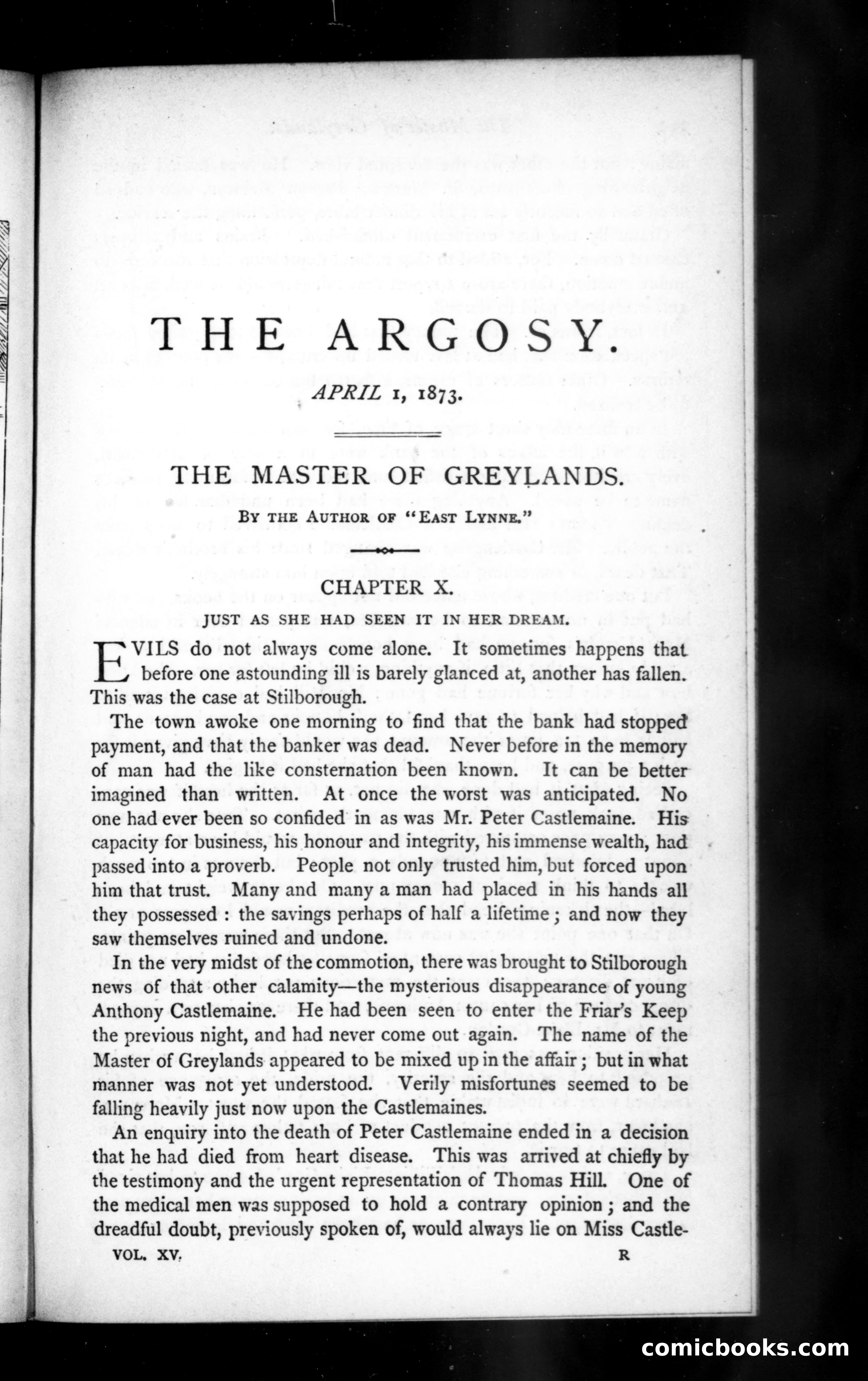 The Argosy, Vol. 15 — page 1 of 82