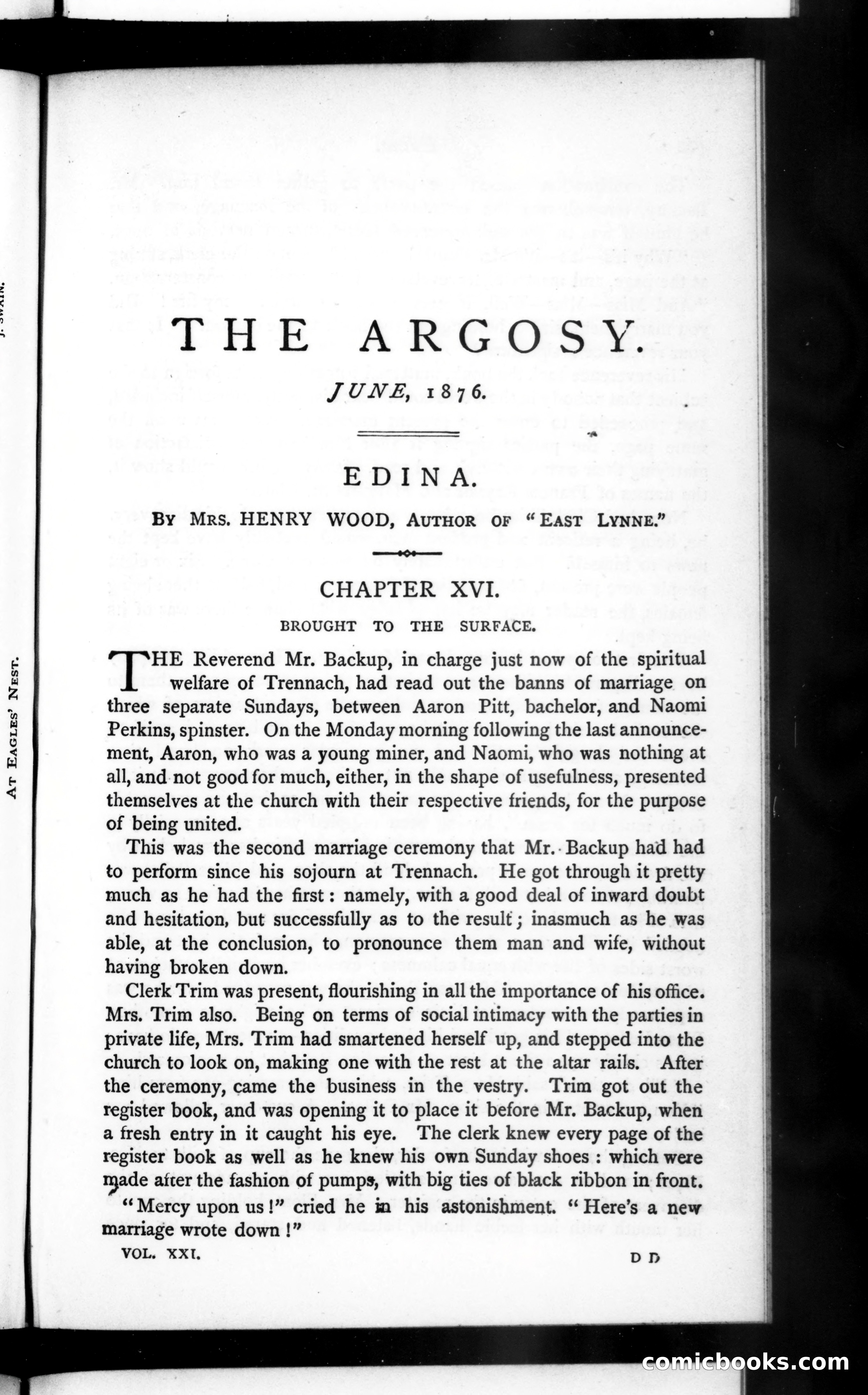 The Argosy, Vol. 21 — page 1 of 77