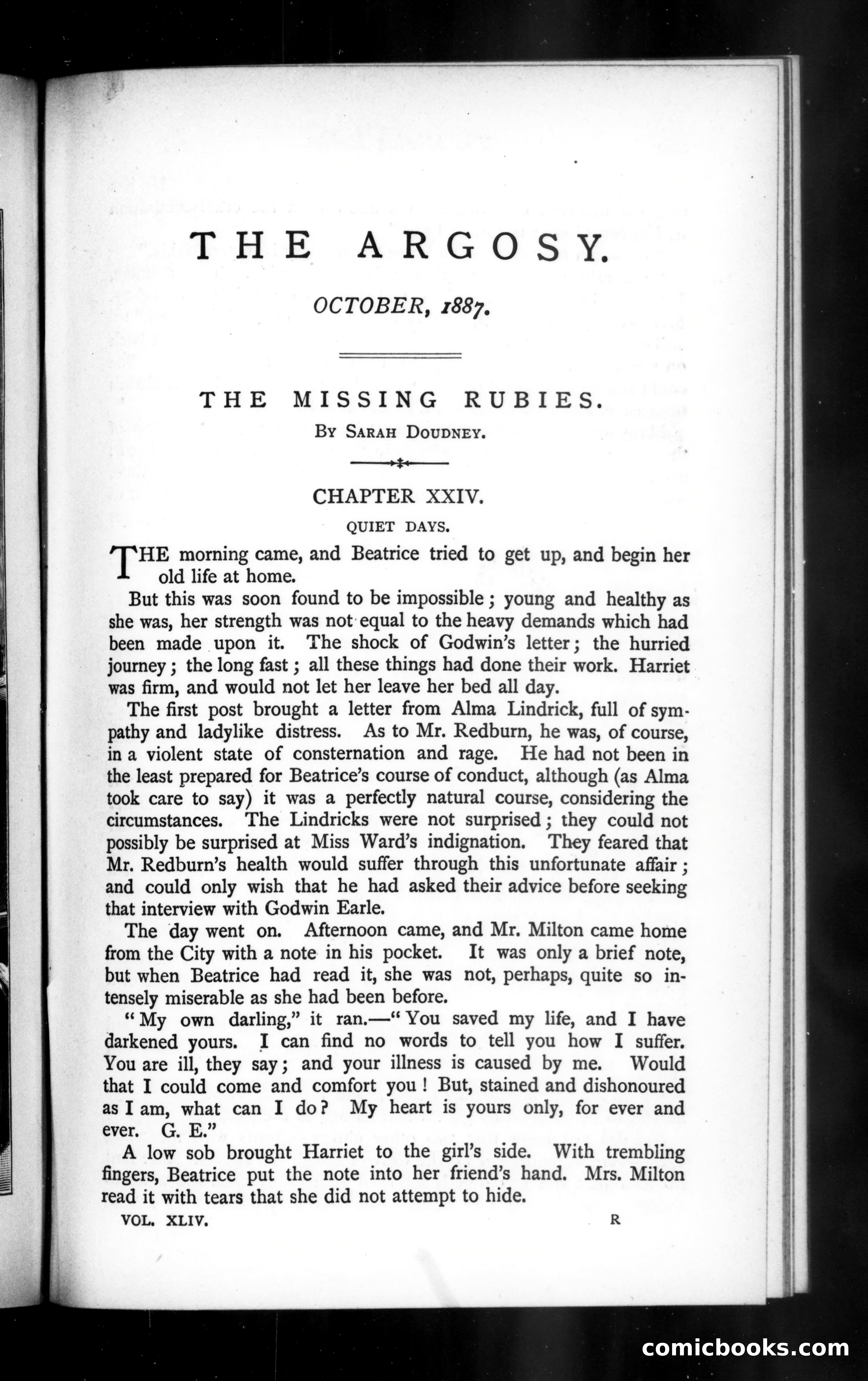 The Argosy, October 1887