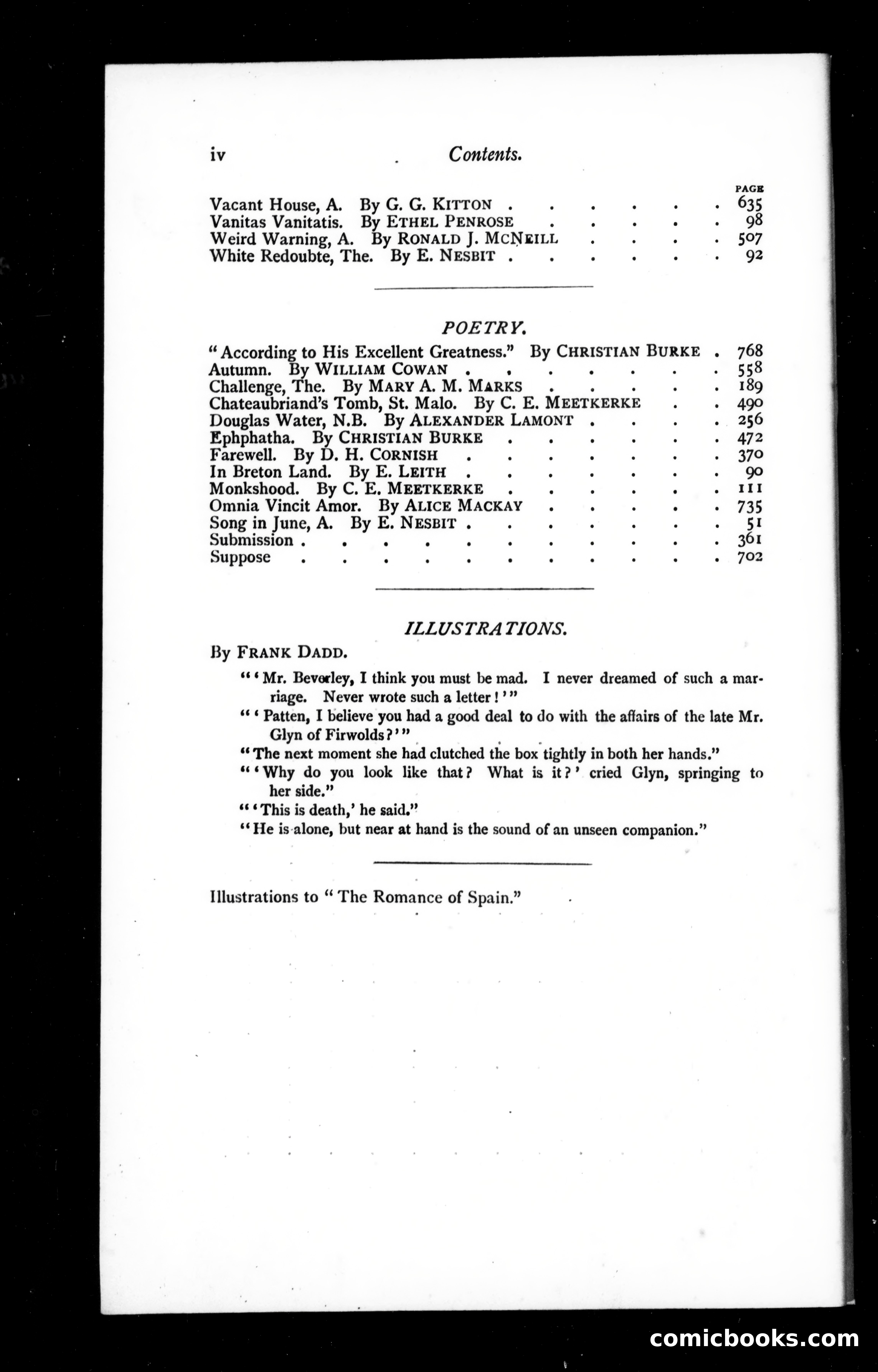 The Argosy, Volume 60 (1895): Table of Contents — page 2 of 3