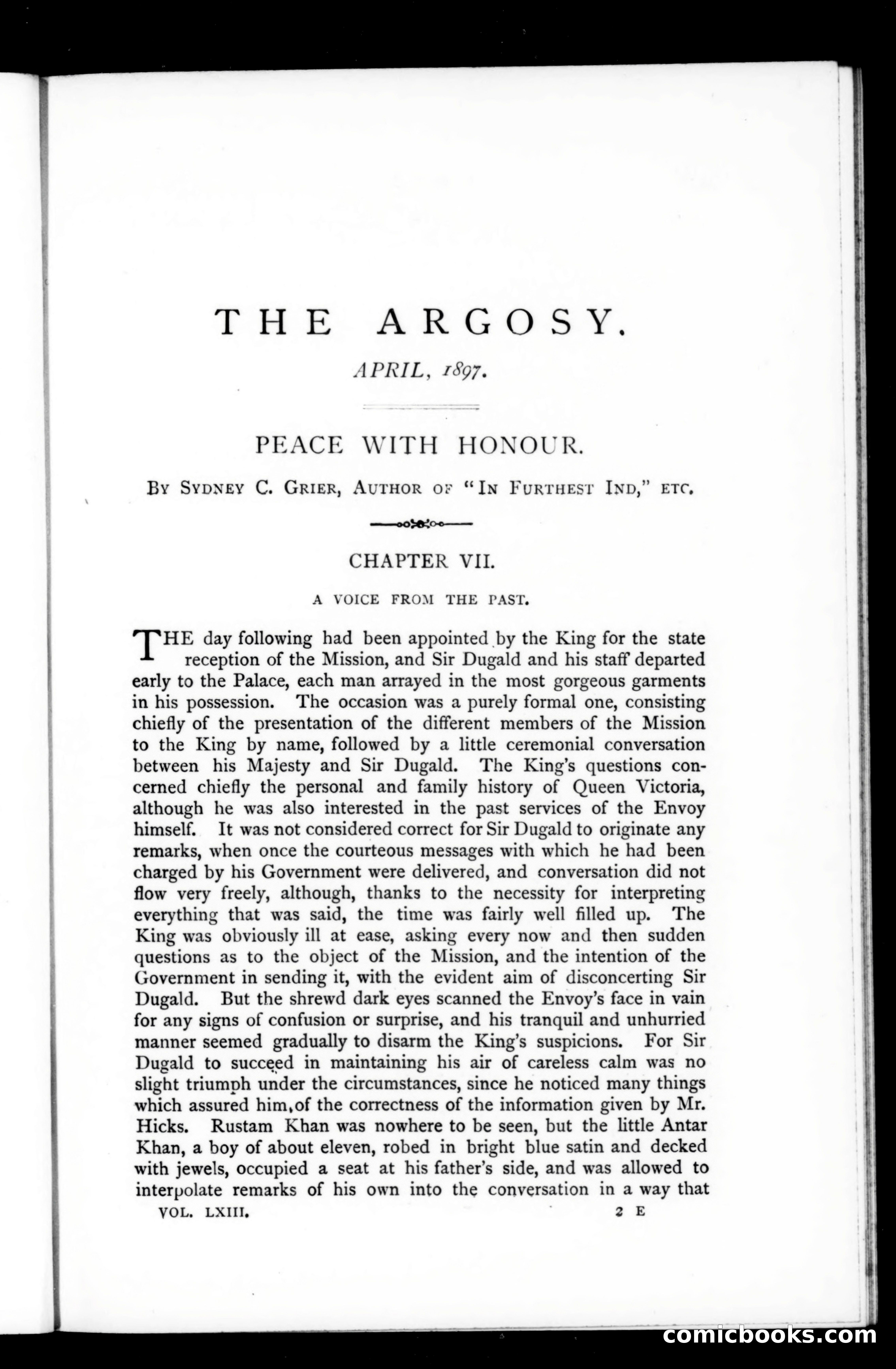 The Argosy, Vol. 63 — page 1 of 129