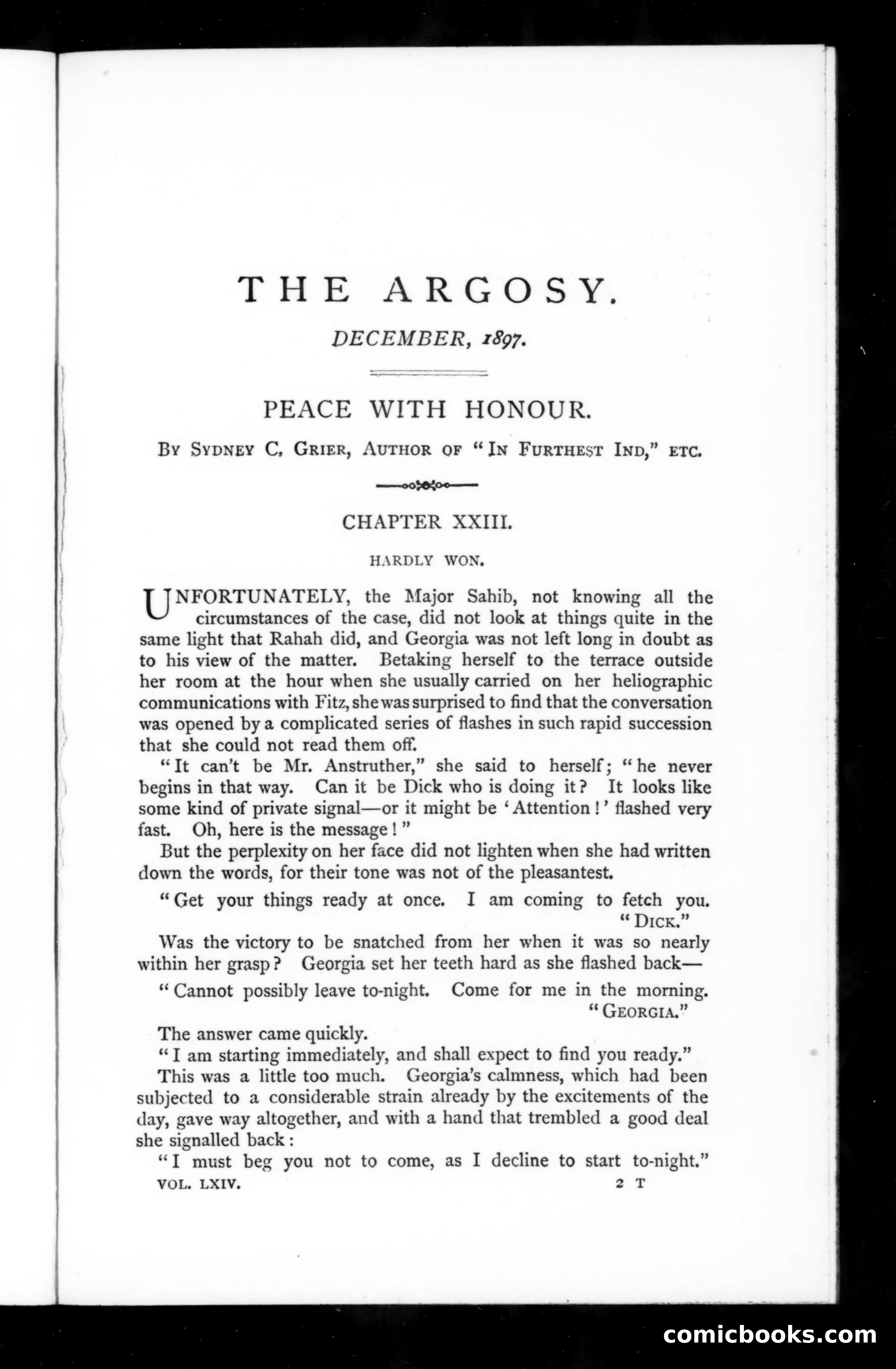 The Argosy, Vol. 64 — page 1 of 125