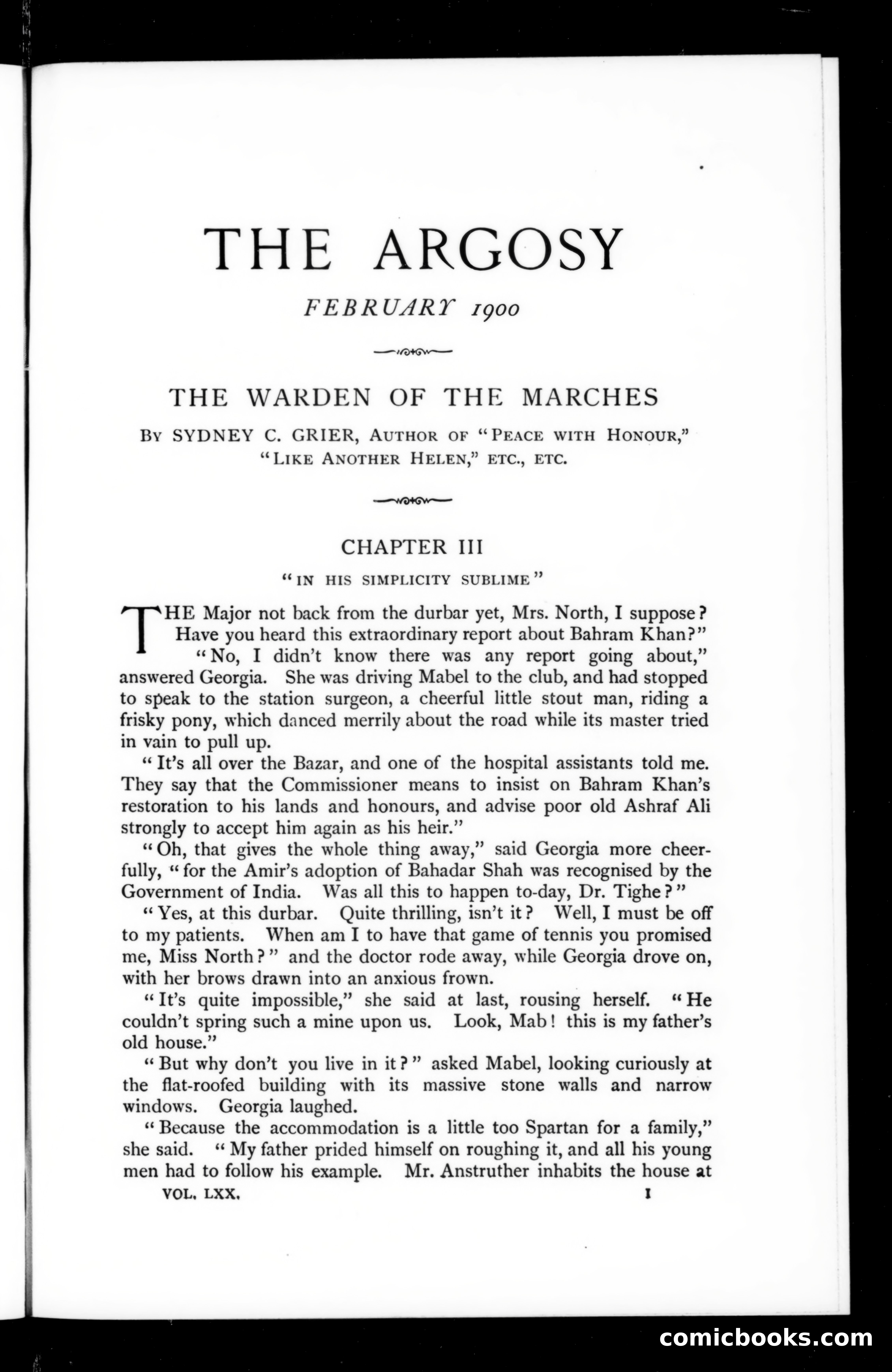 The Argosy, February 1900 — page 1 of 121
