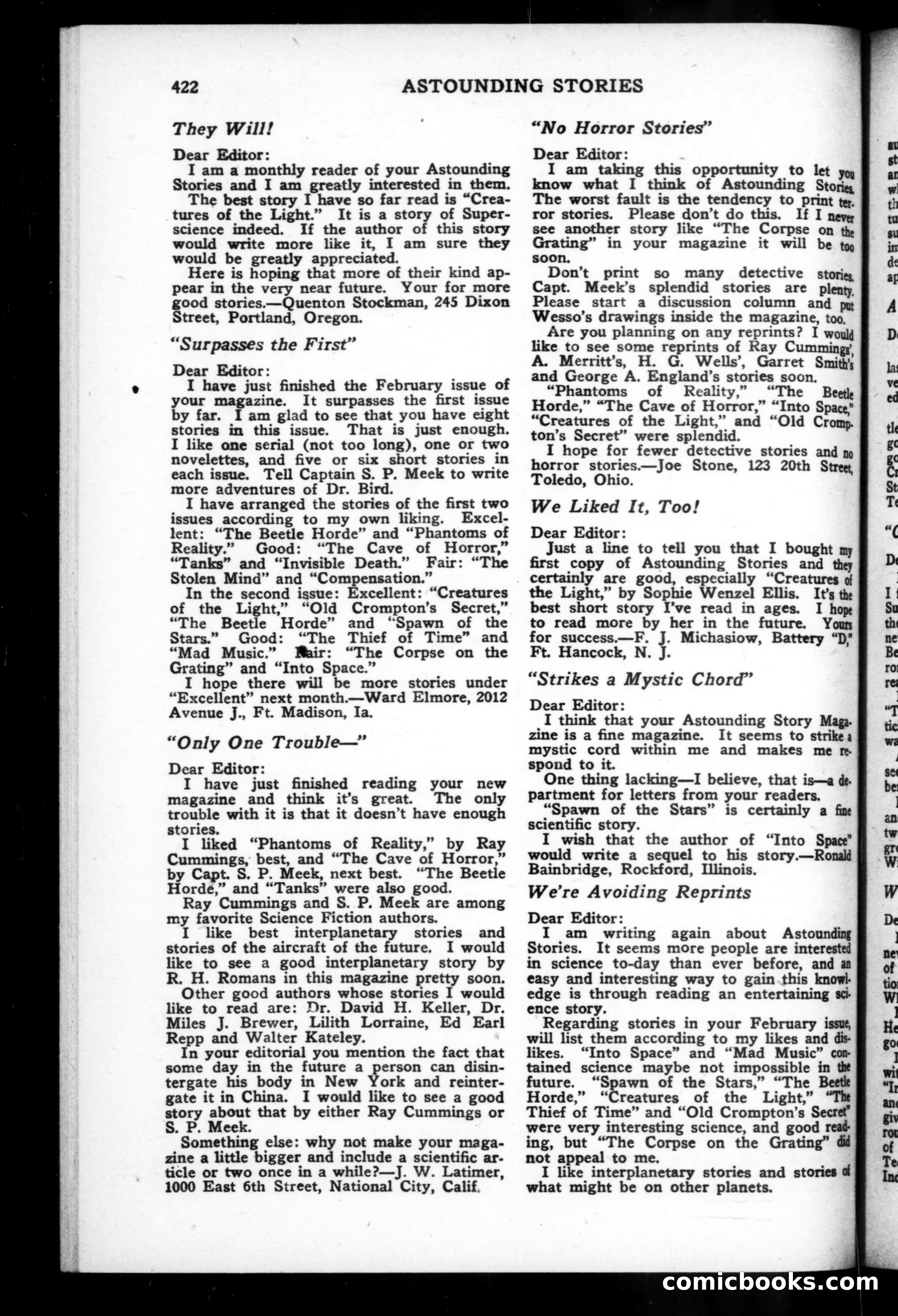 Astounding Stories of Super-Science, June 1930 — page 138 of 153