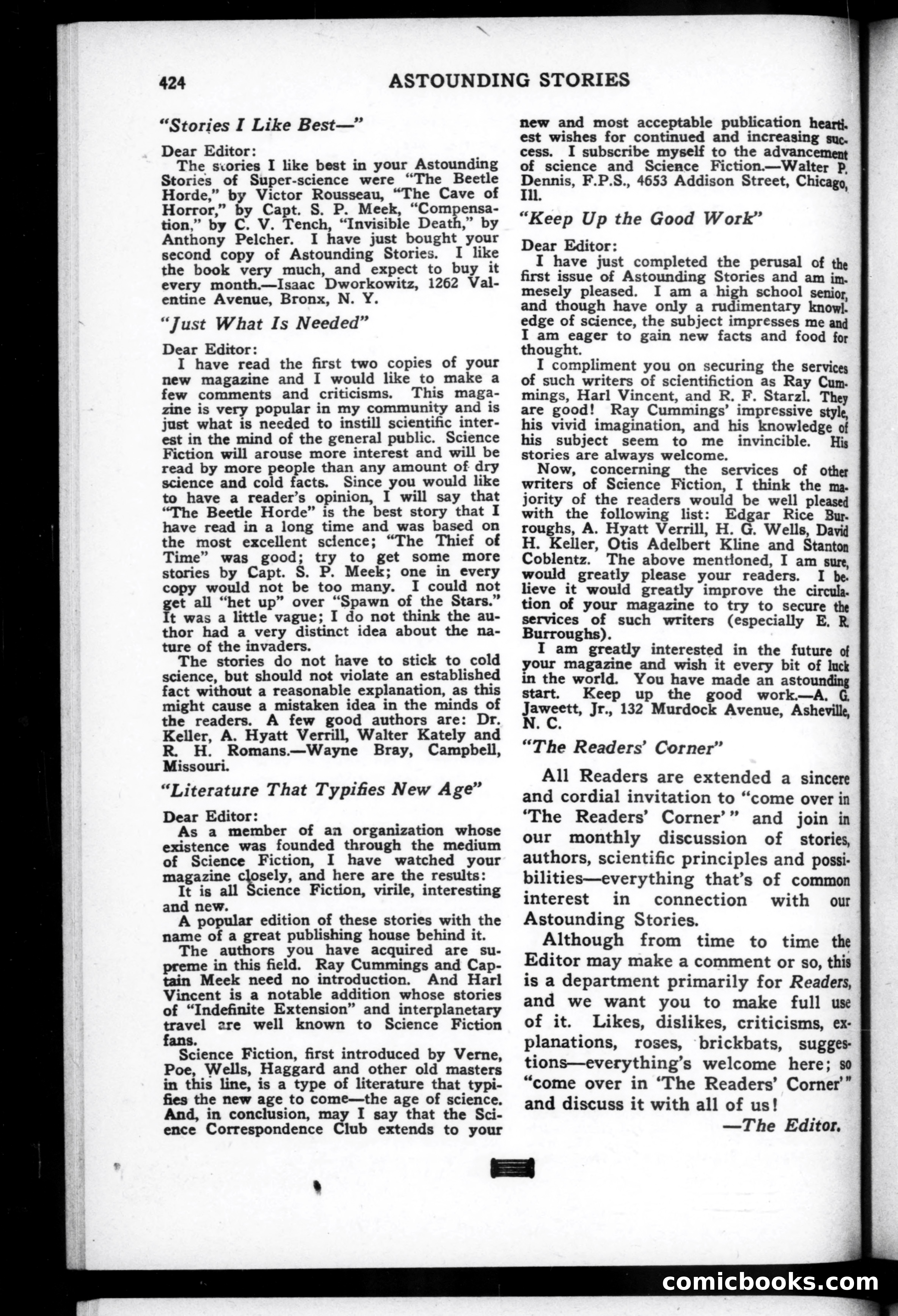 Astounding Stories of Super-Science, June 1930 — page 140 of 153