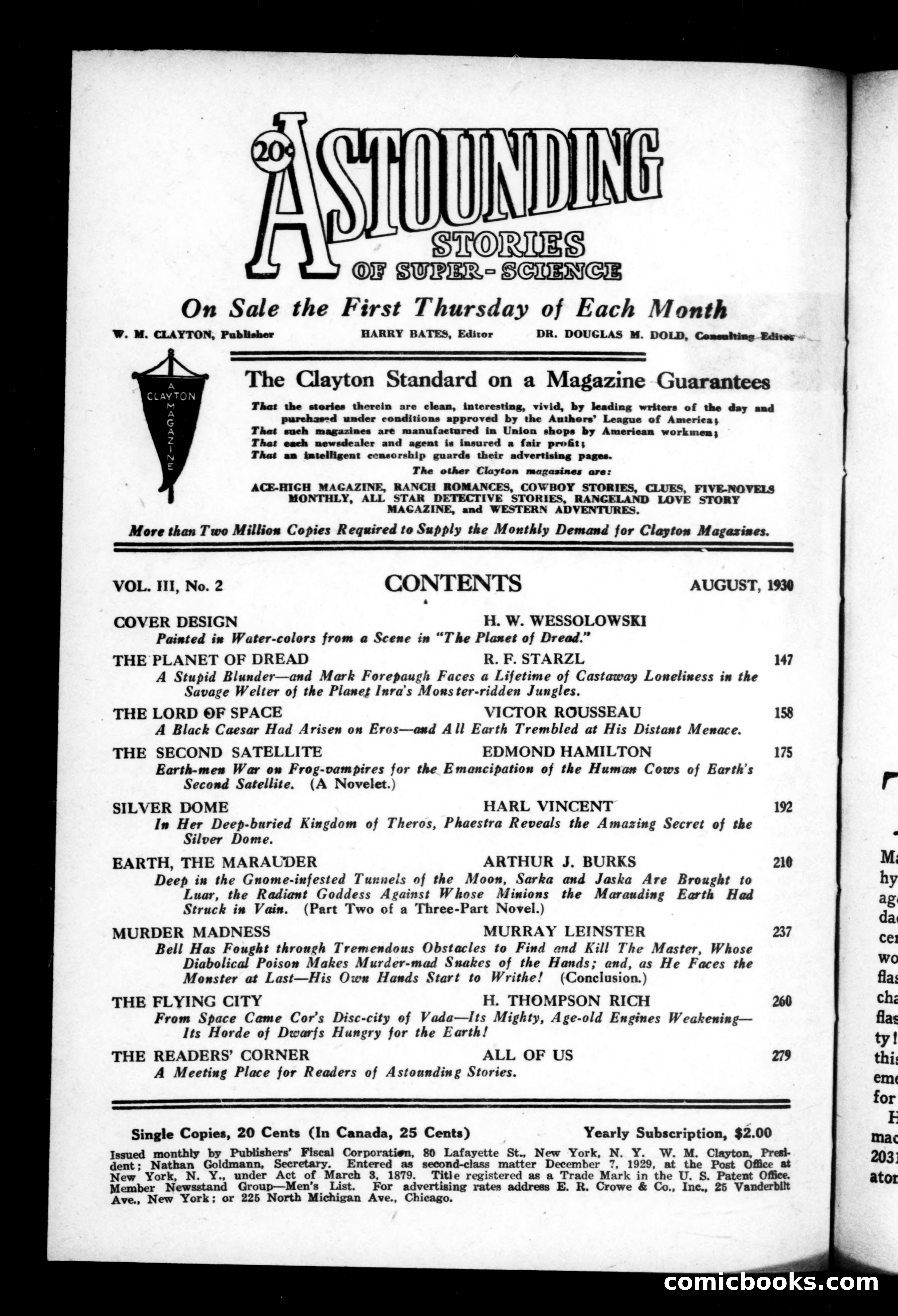 Astounding Stories of Super-Science, August 1930 — page 4 of 149