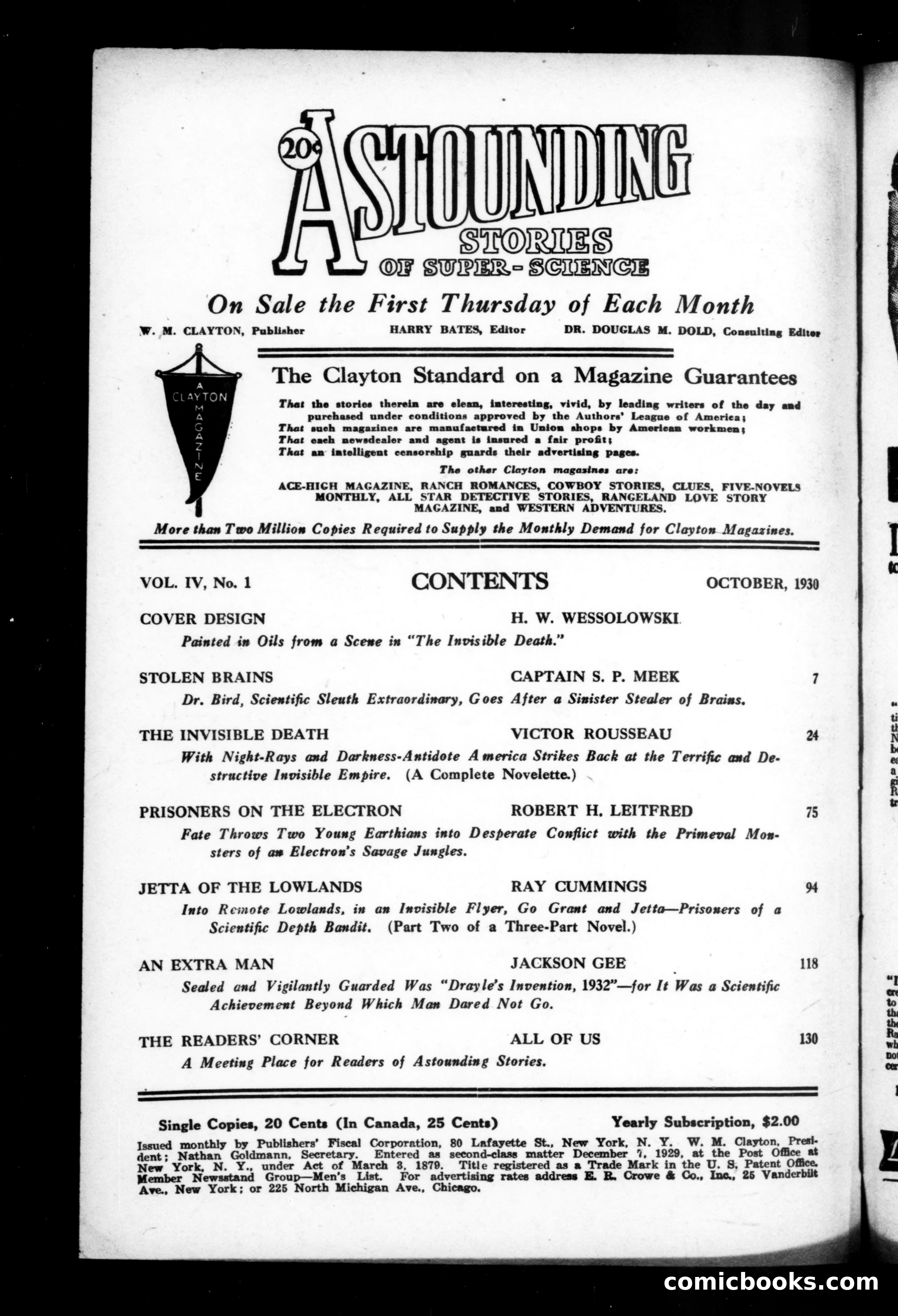 Astounding Stories of Super-Science, October 1930 — page 4 of 149