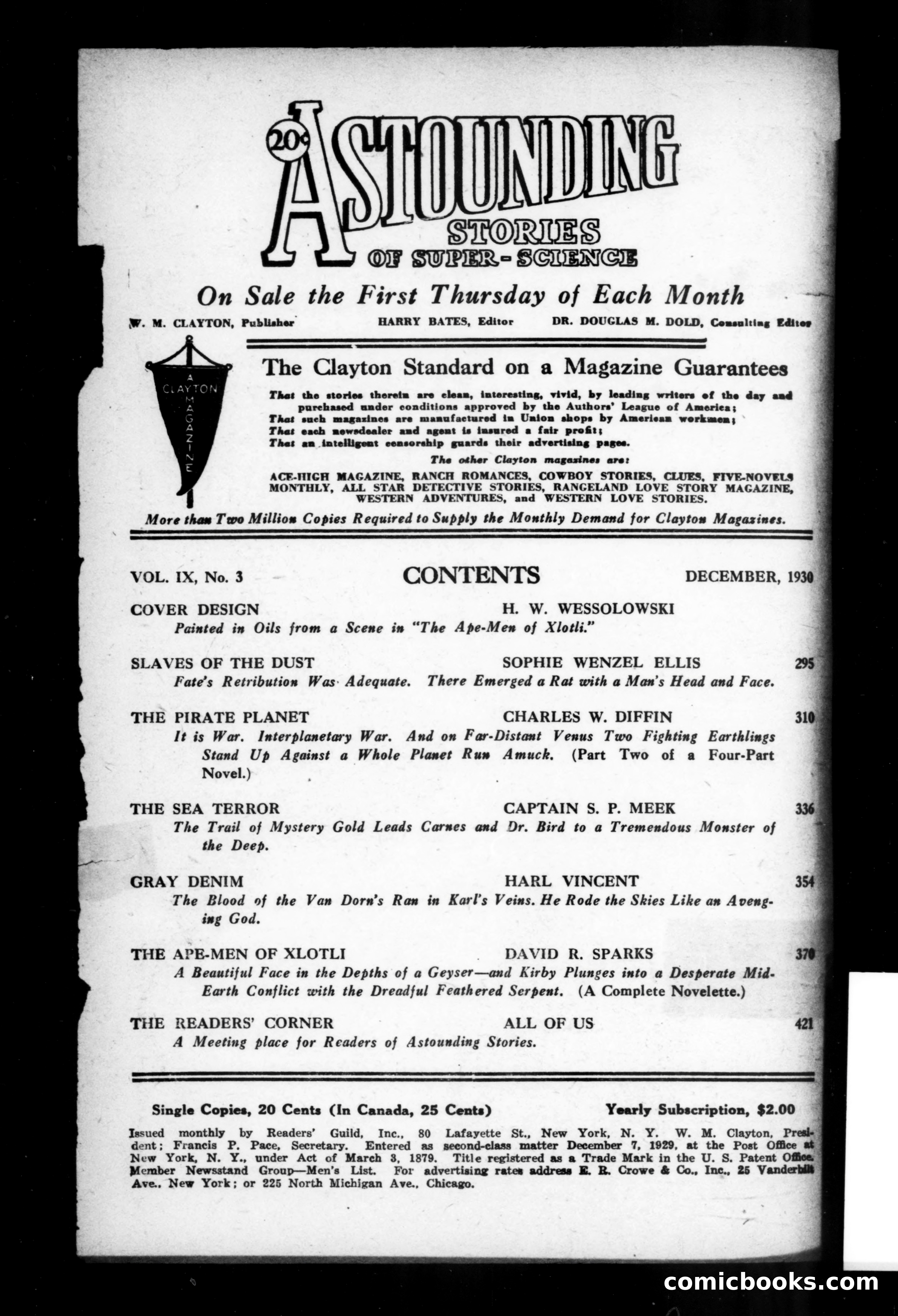 Astounding Stories of Super-Science, Vol. 4, No. 3 — page 4 of 151