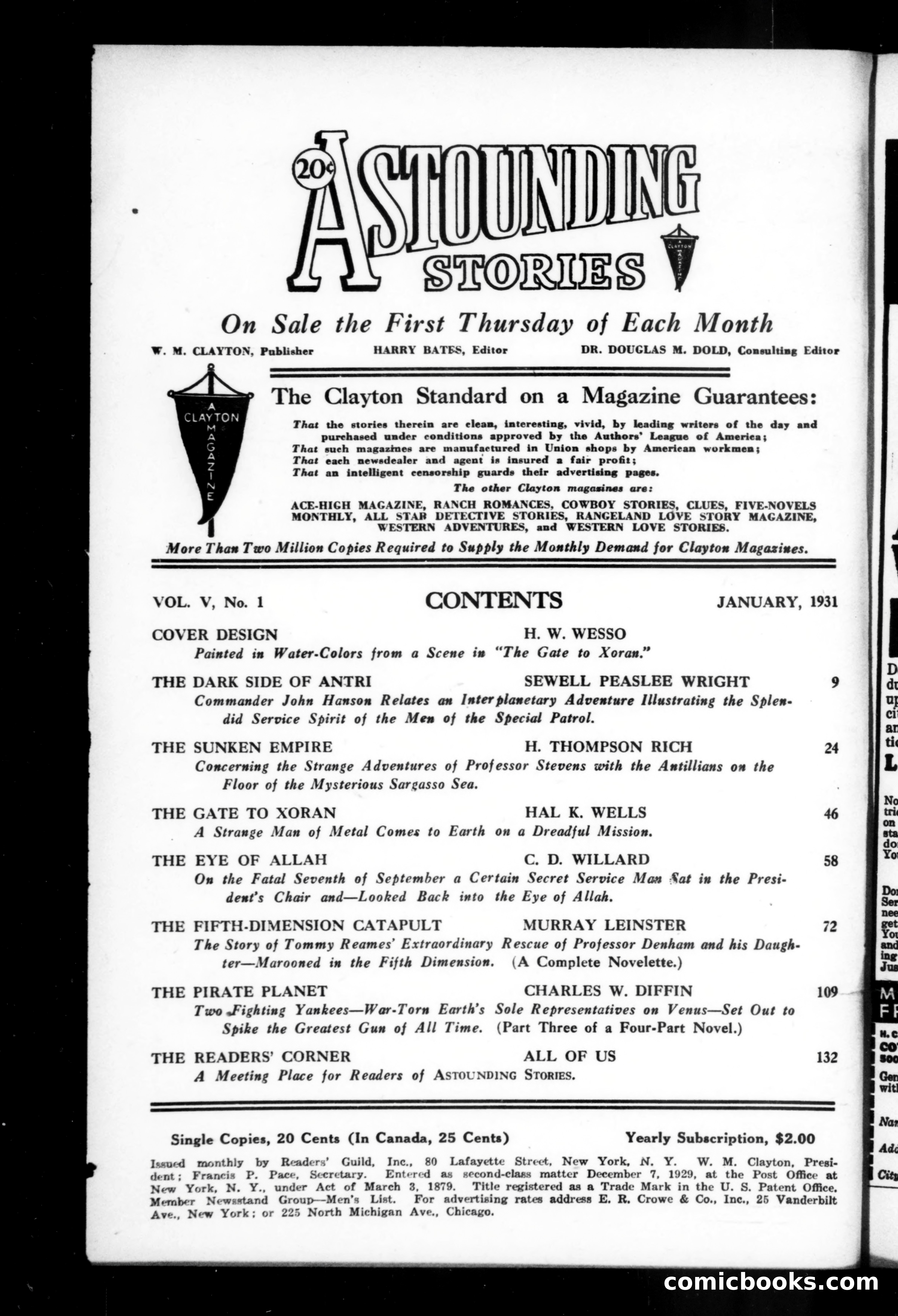 Astounding Stories of Super-Science, January 1931 — page 4 of 149