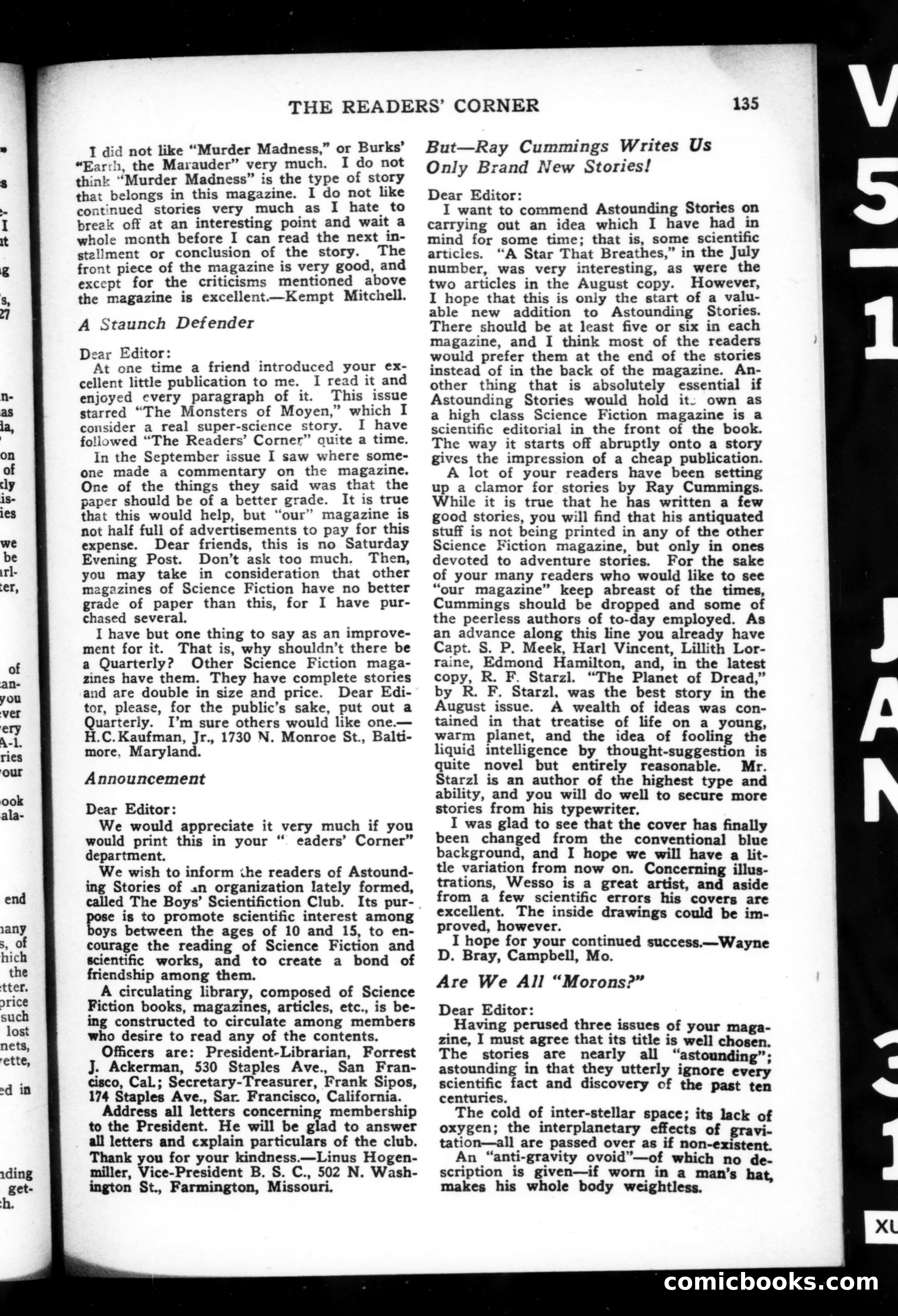 Astounding Stories of Super-Science, January 1931 — page 137 of 149