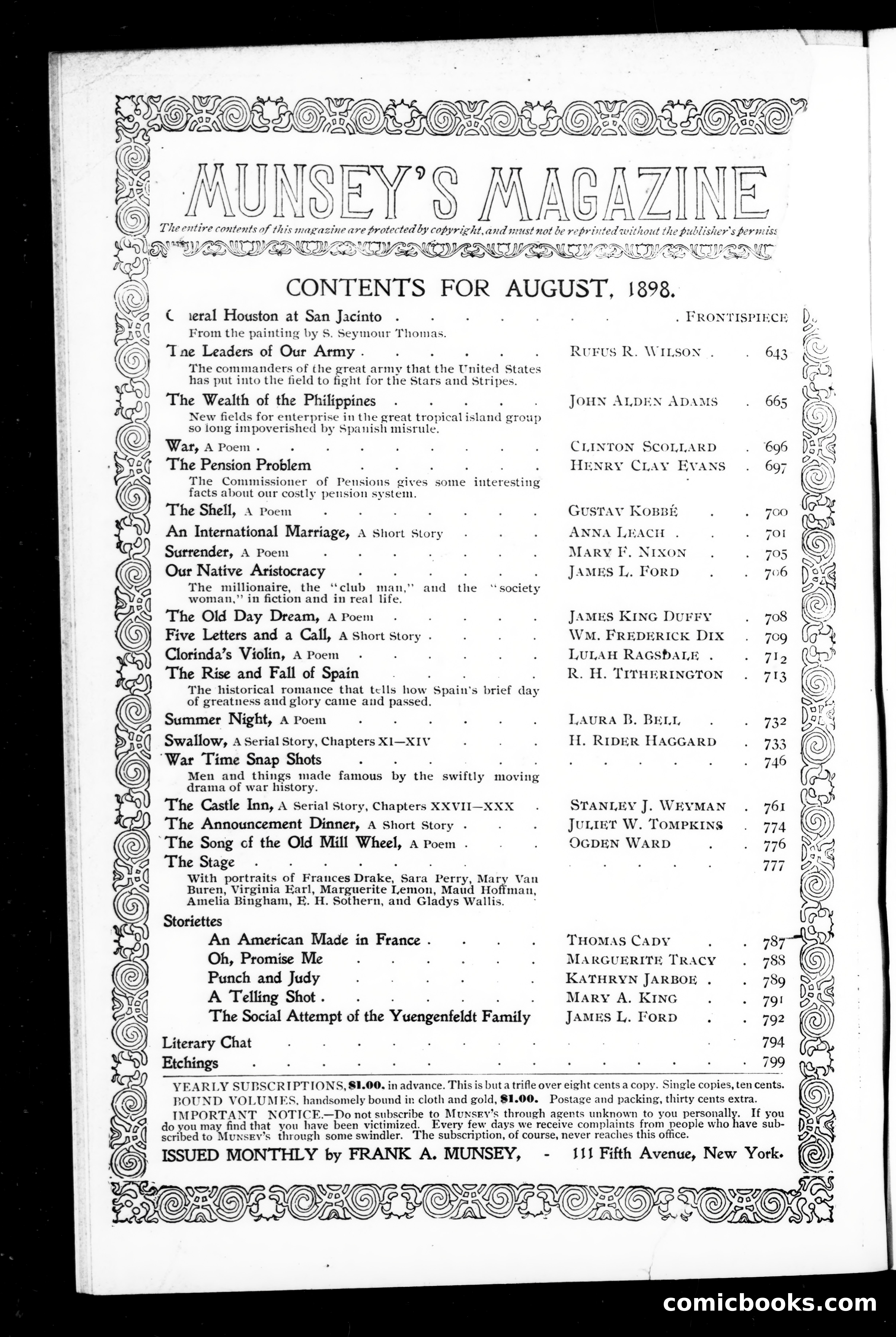 The Munsey, August 1898 — page 2 of 162