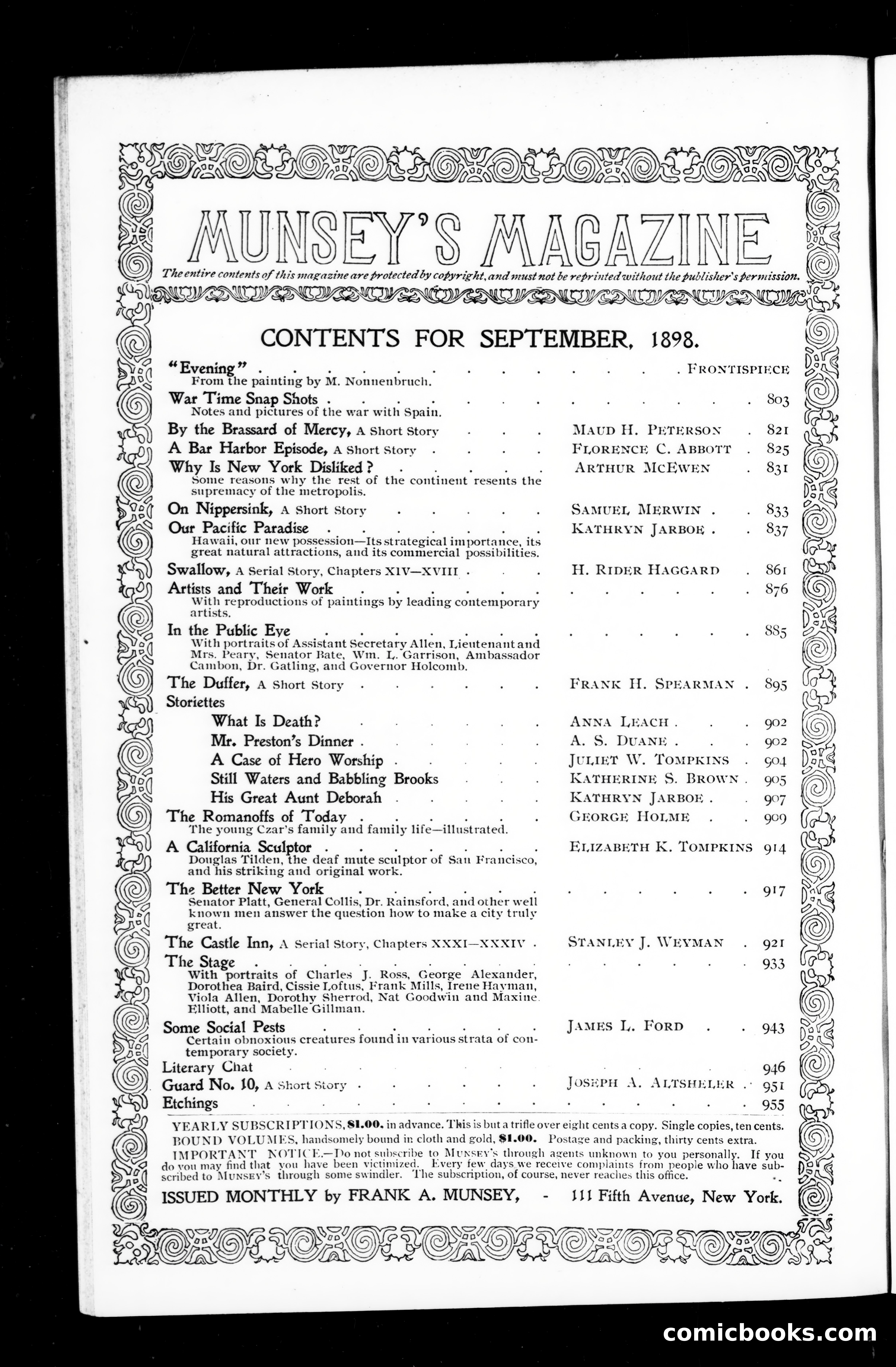 The Munsey (September 1898) — page 2 of 161