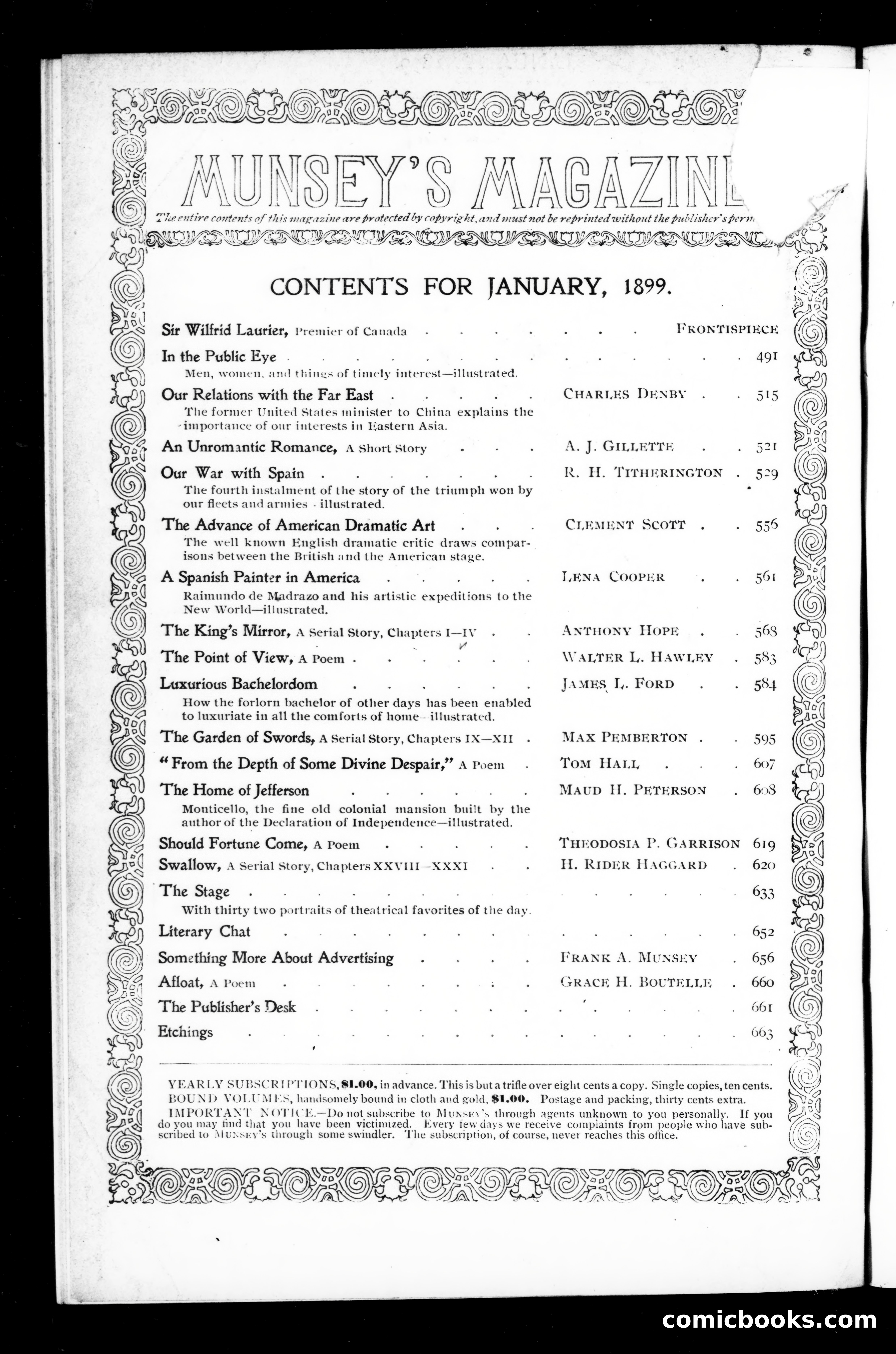 The Munsey, January 1899 — page 2 of 180