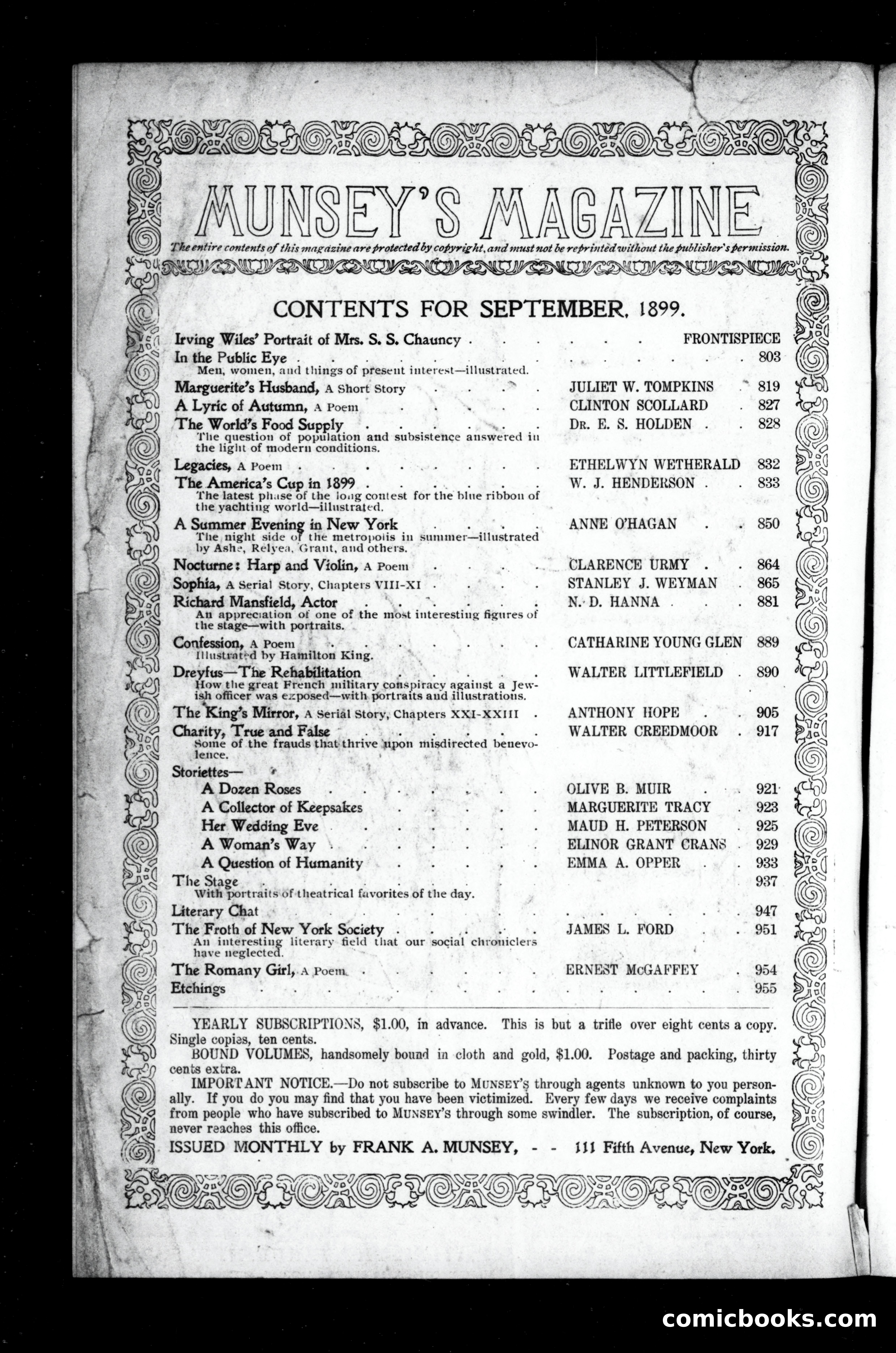 The Munsey Magazine, September 1899 — page 2 of 235