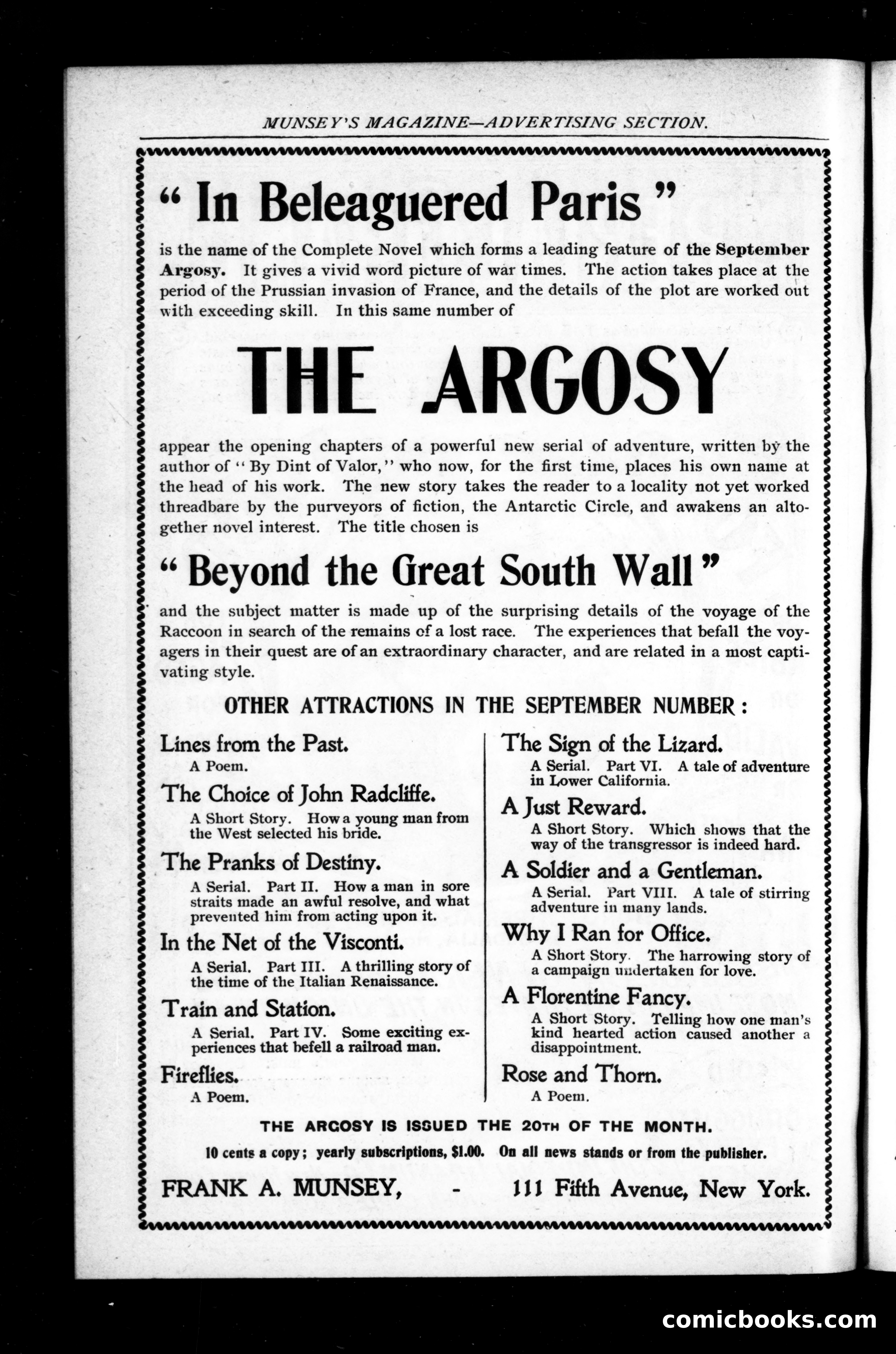 The Munsey Magazine, September 1899 — page 16 of 235