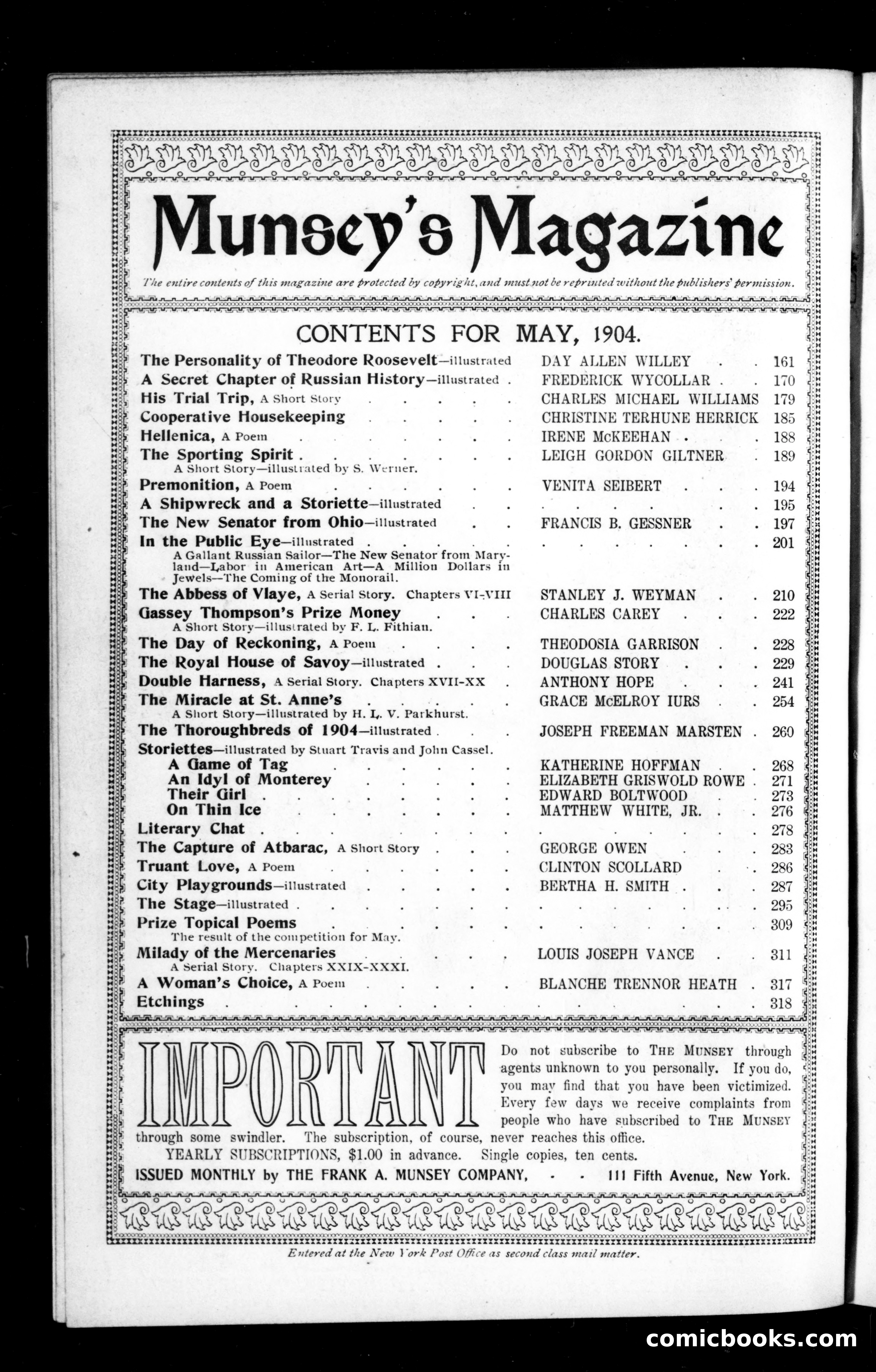The Munsey, May 1904 — page 2 of 162