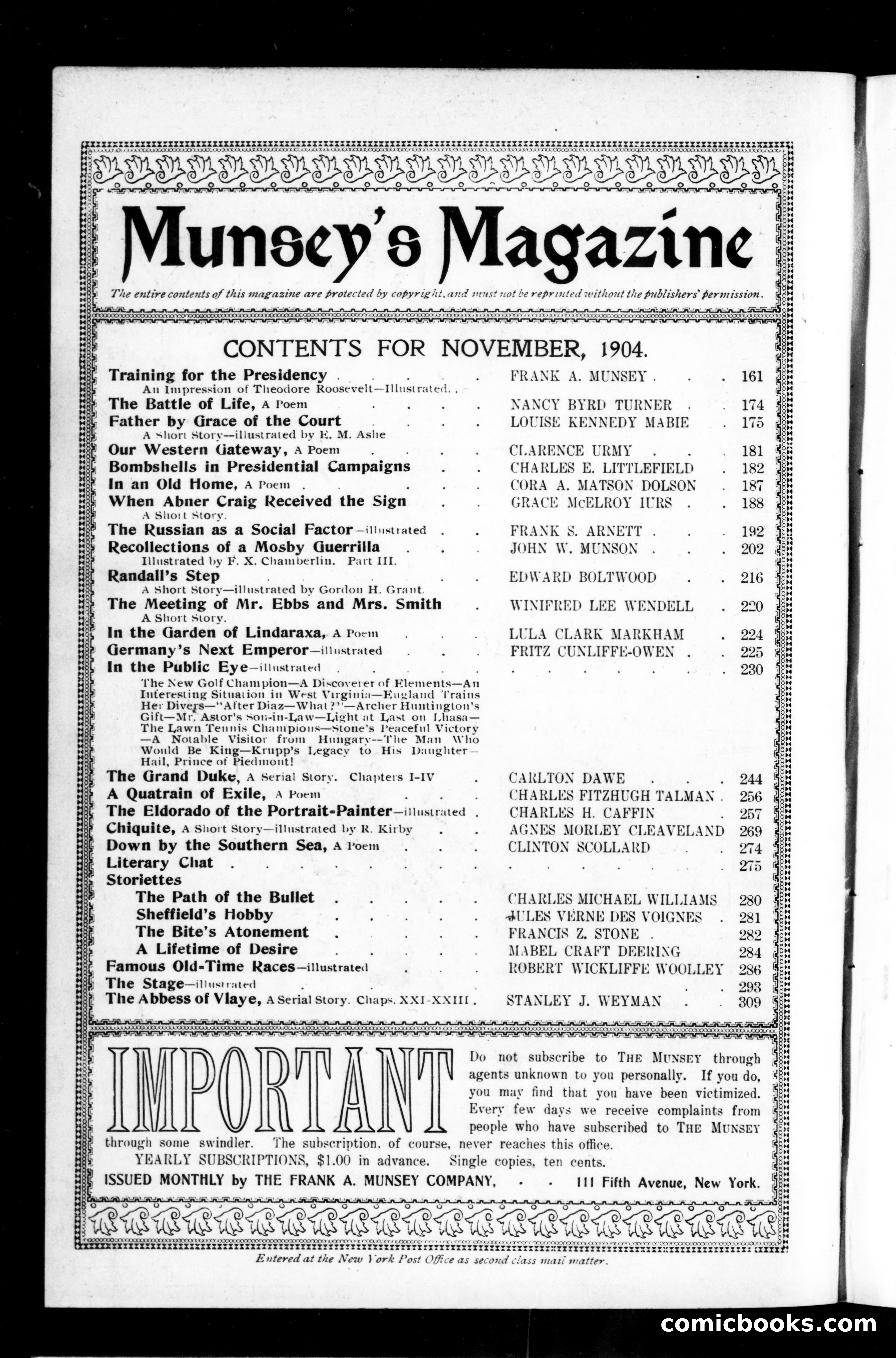 The Munsey Magazine — page 2 of 162