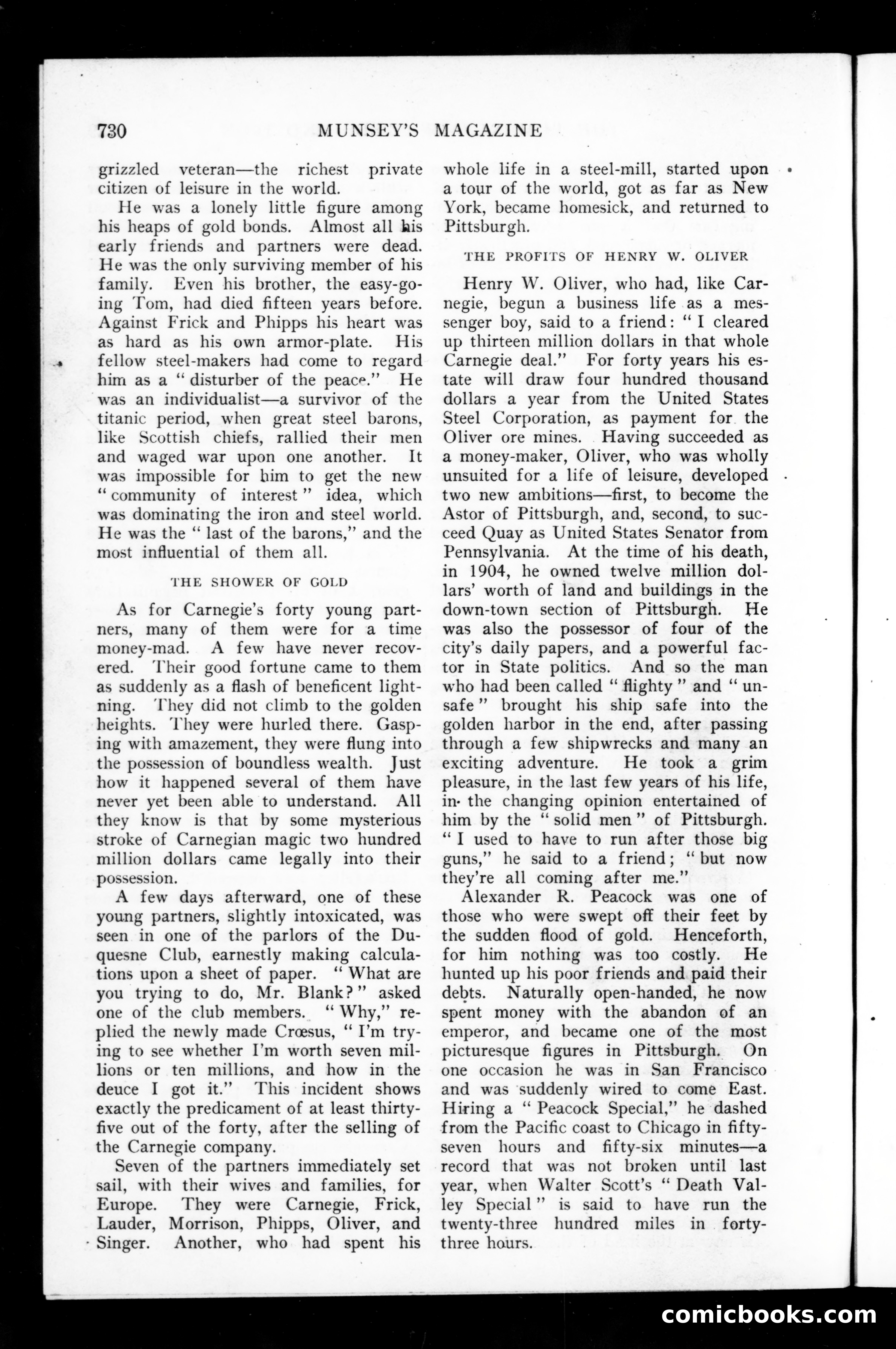 Munsey's Magazine Cover — page 72 of 133