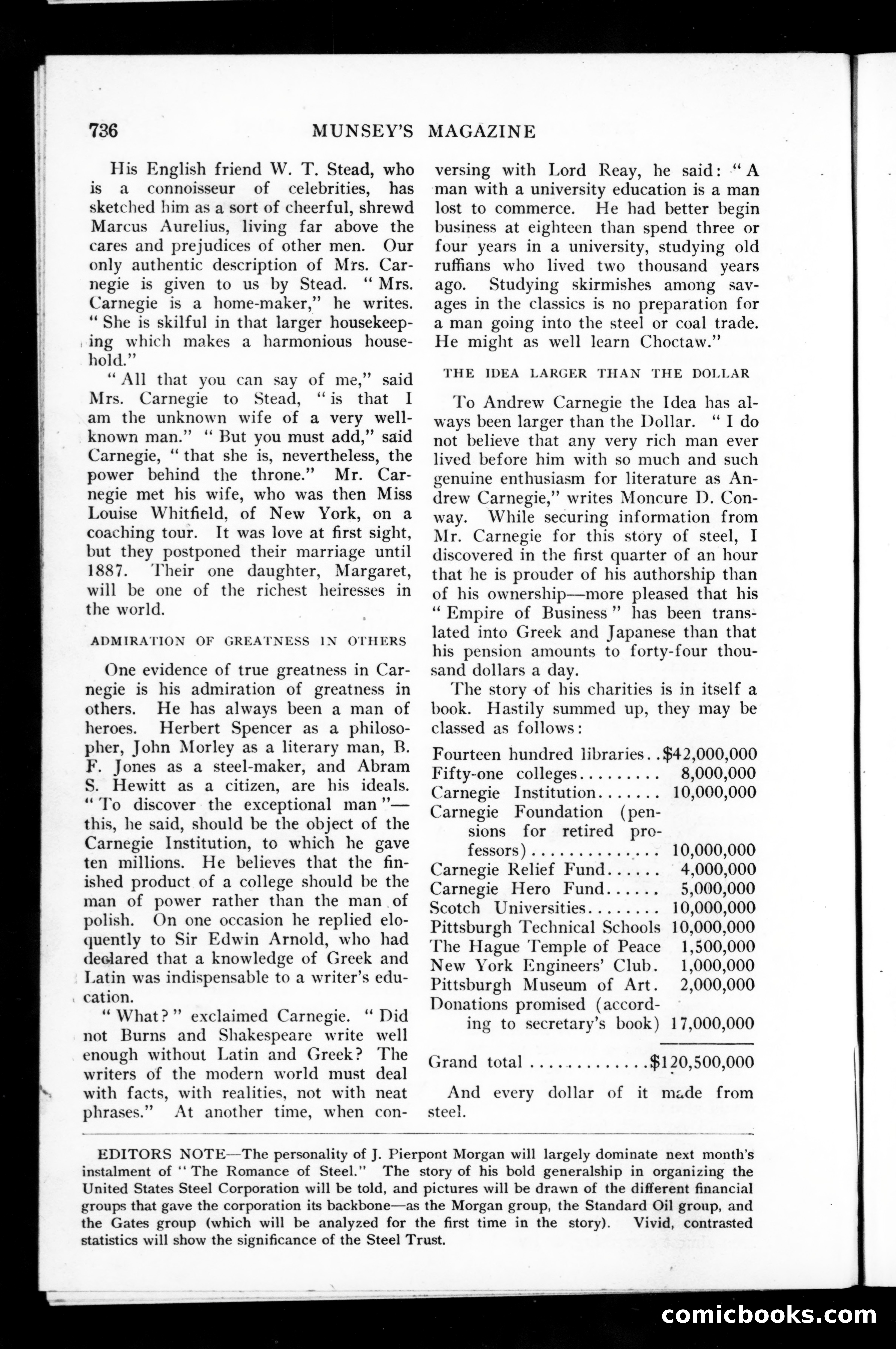 Munsey's Magazine Cover — page 78 of 133