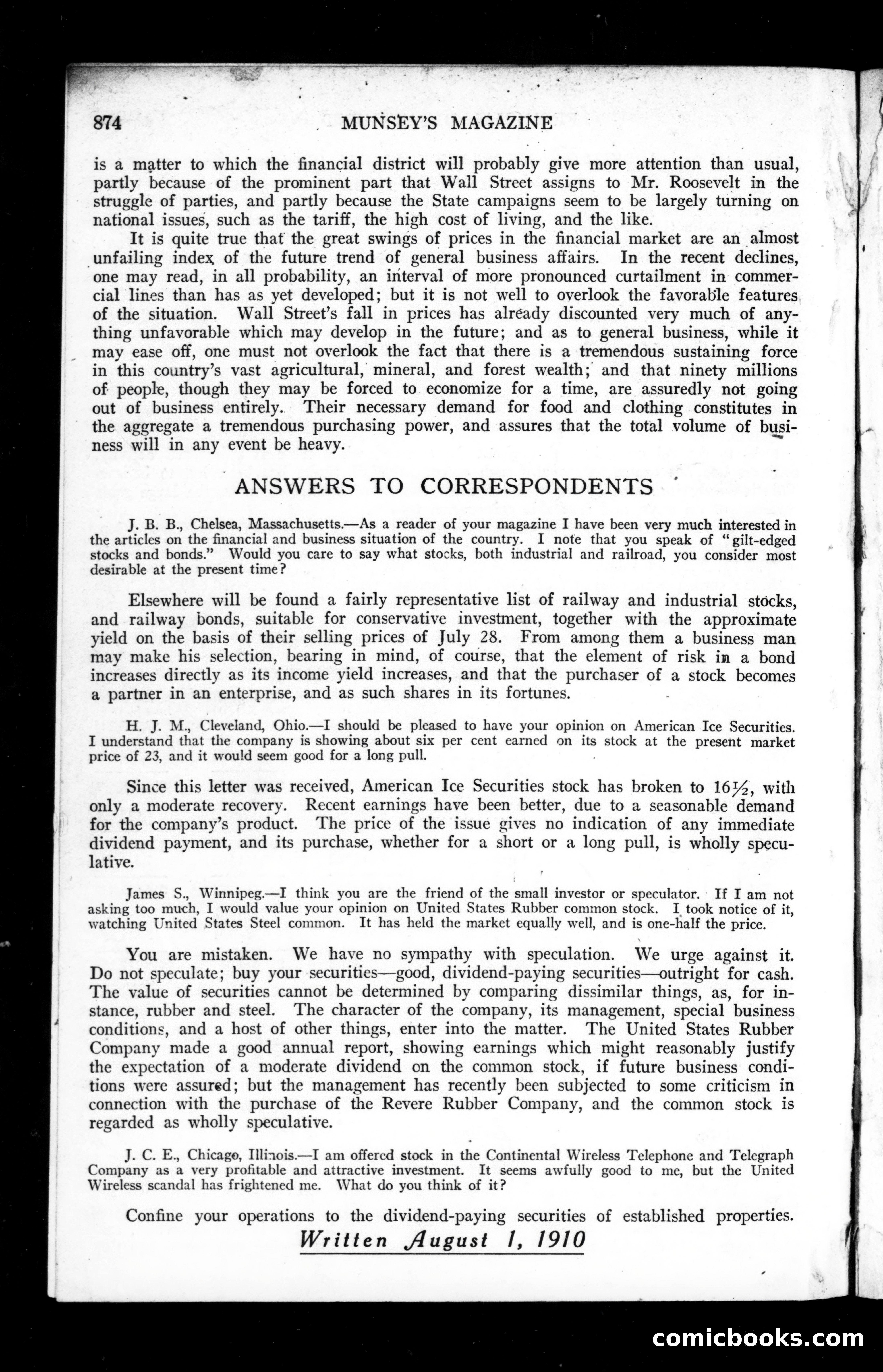 The Munsey Magazine, September 1910 — page 148 of 151