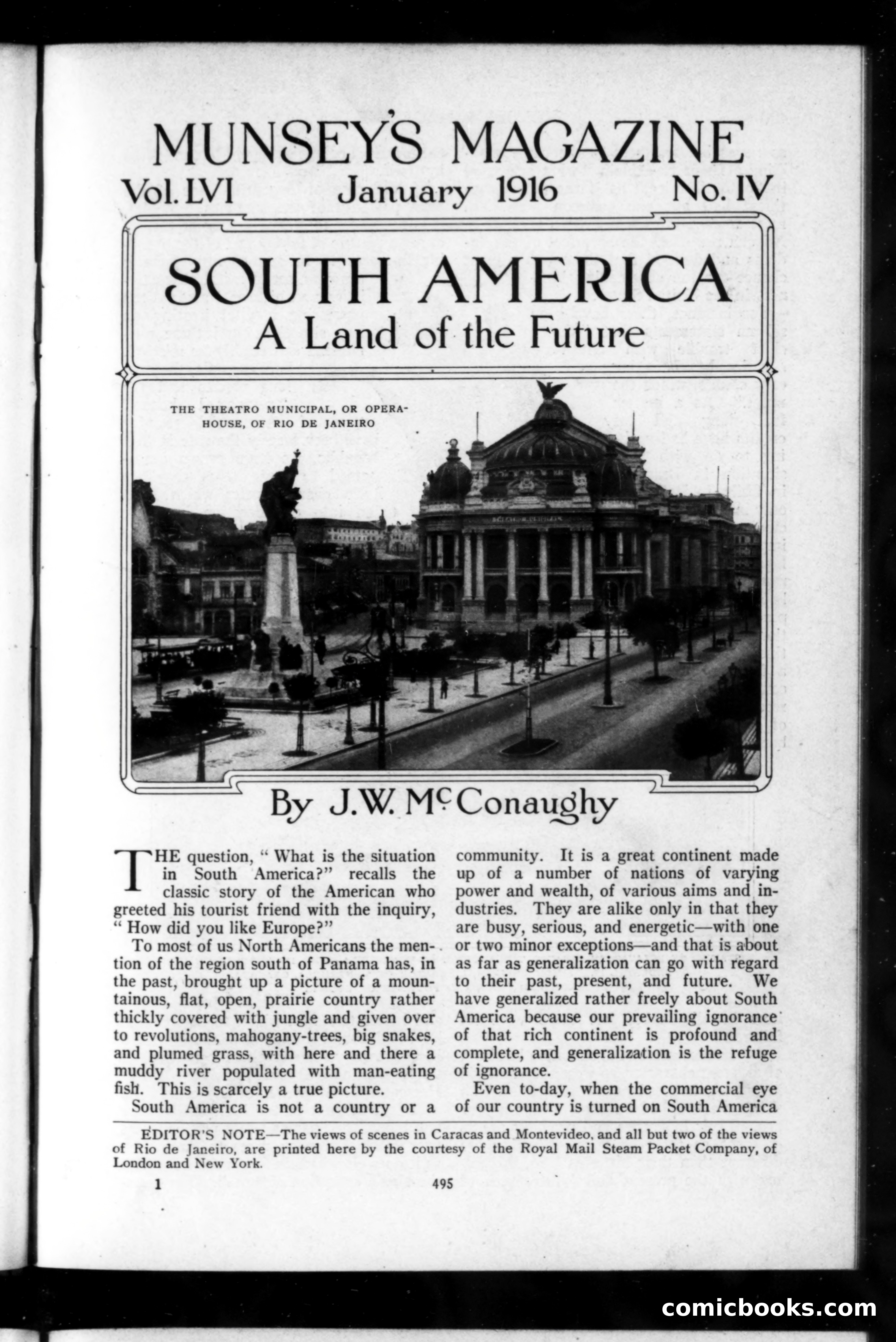 Munsey's Magazine, January 1916