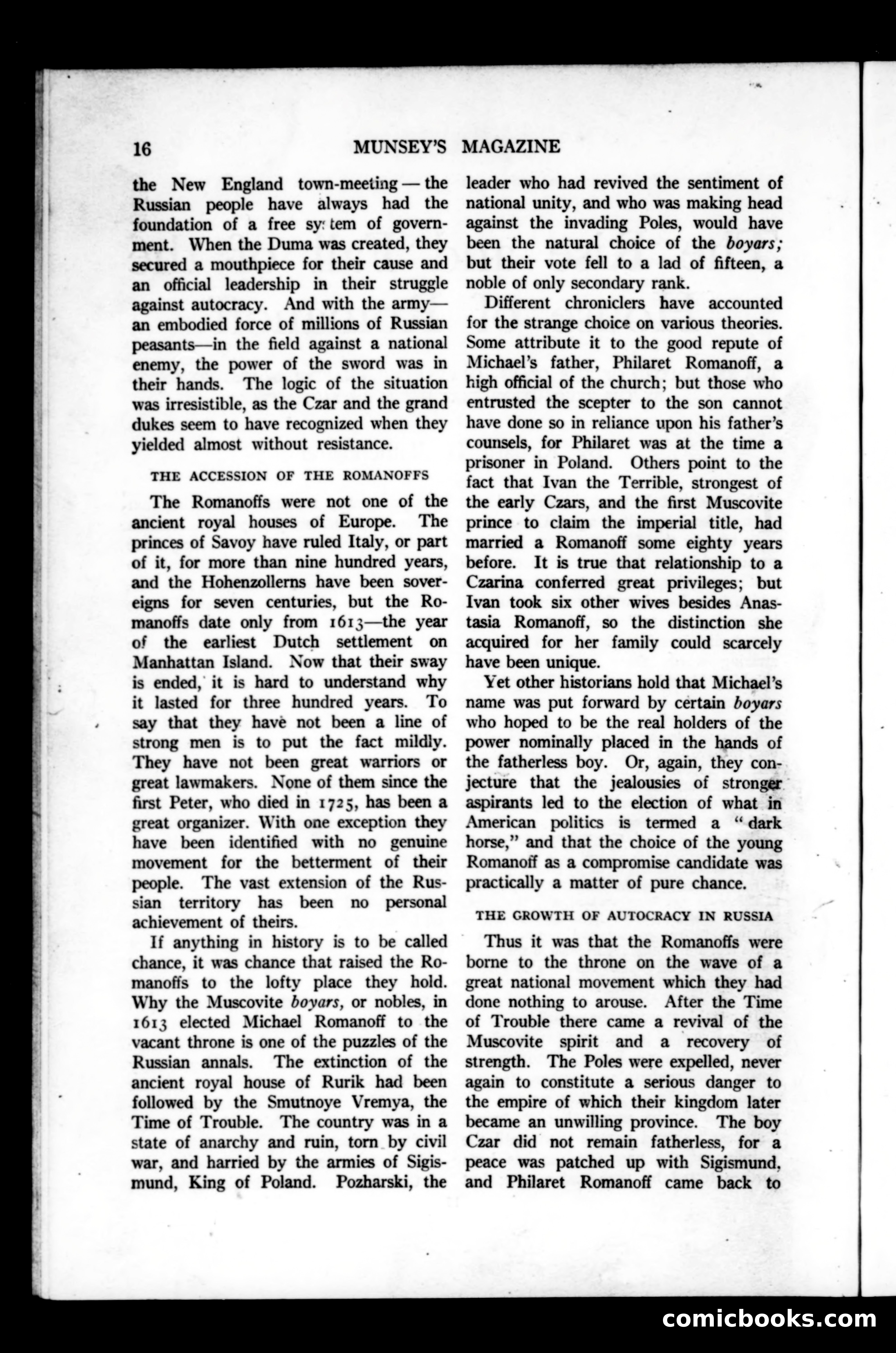 Munsey's Magazine, June 1917 — page 16 of 192