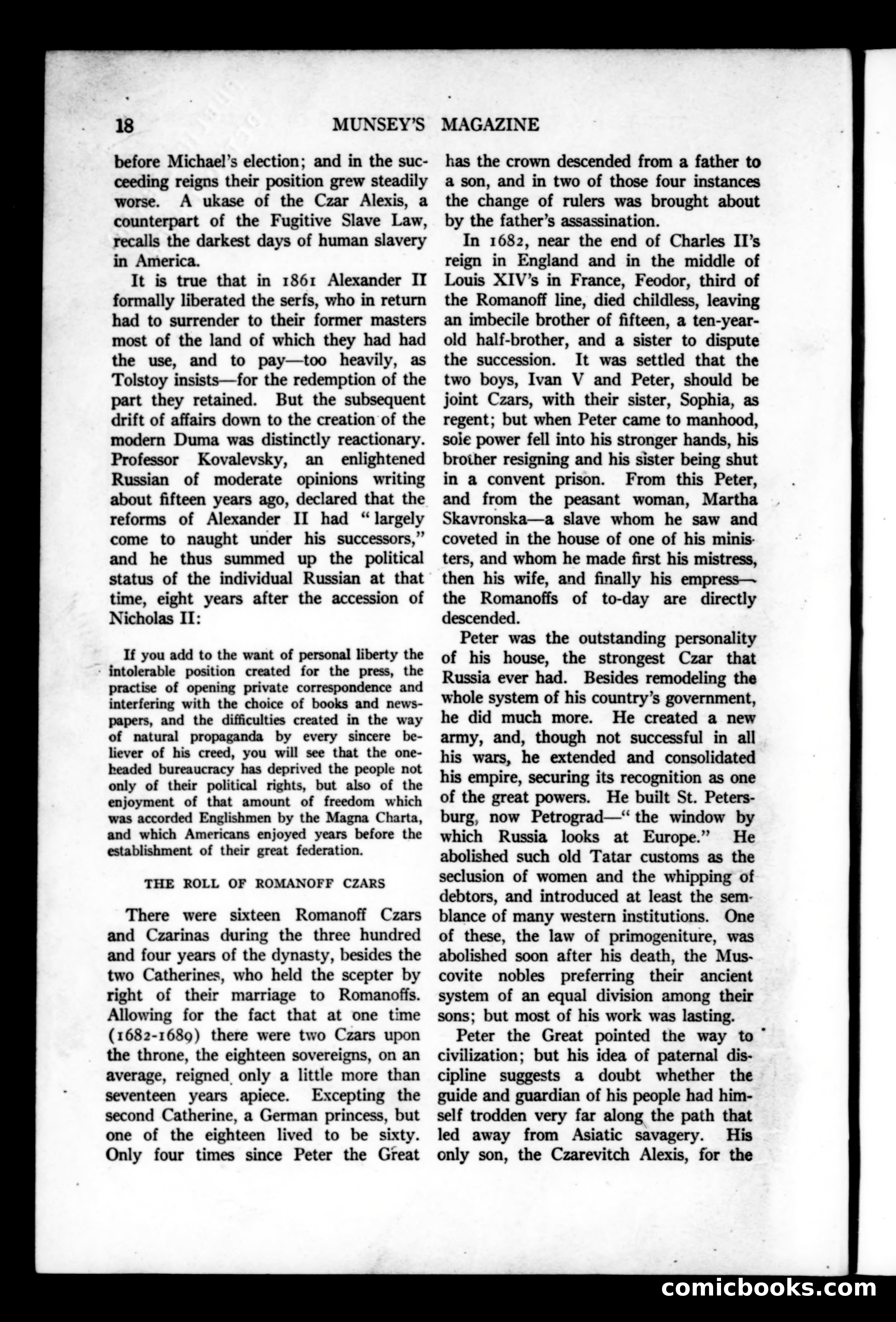 Munsey's Magazine, June 1917 — page 18 of 192