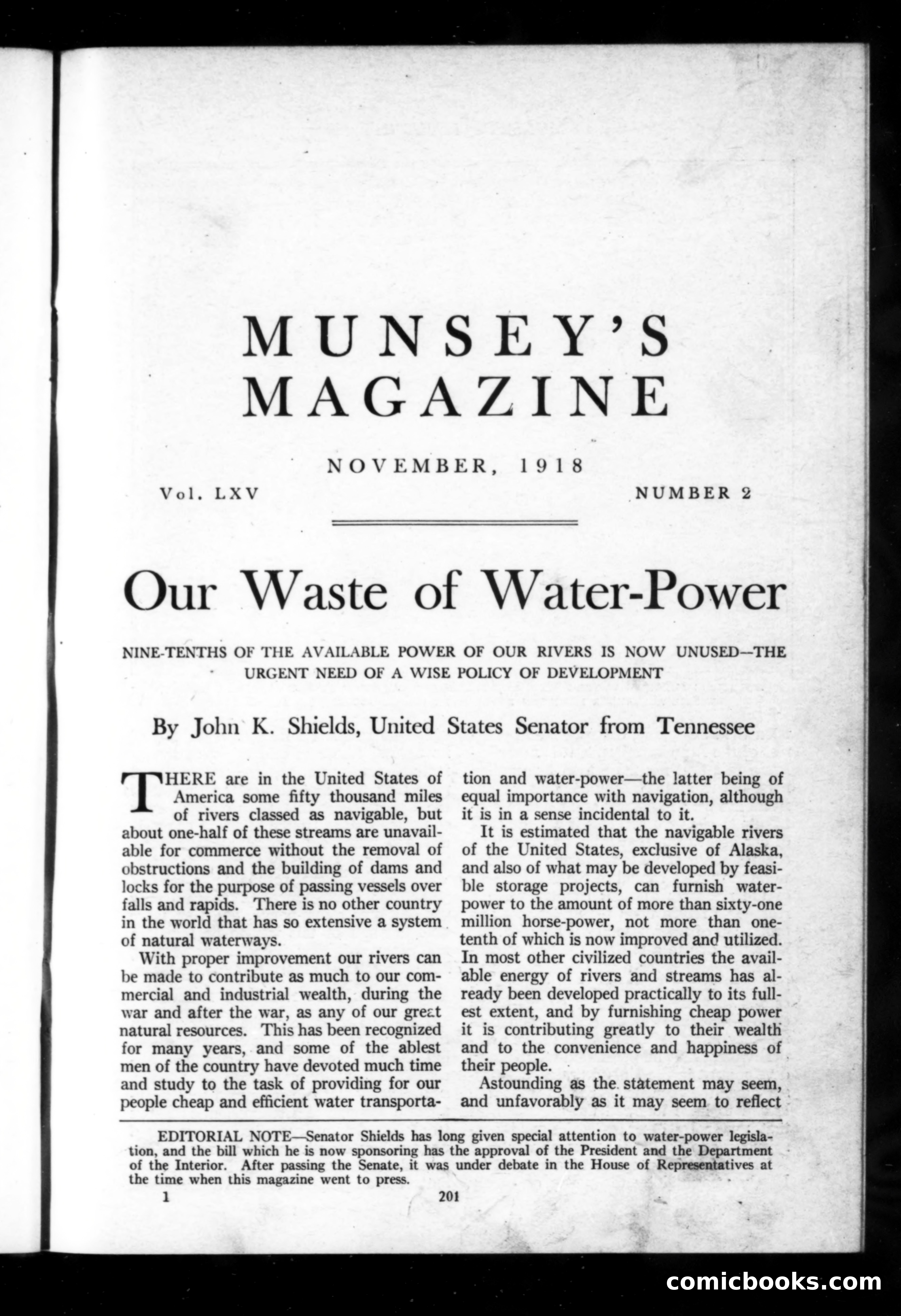 Munsey's Magazine, November 1918 — page 1 of 200