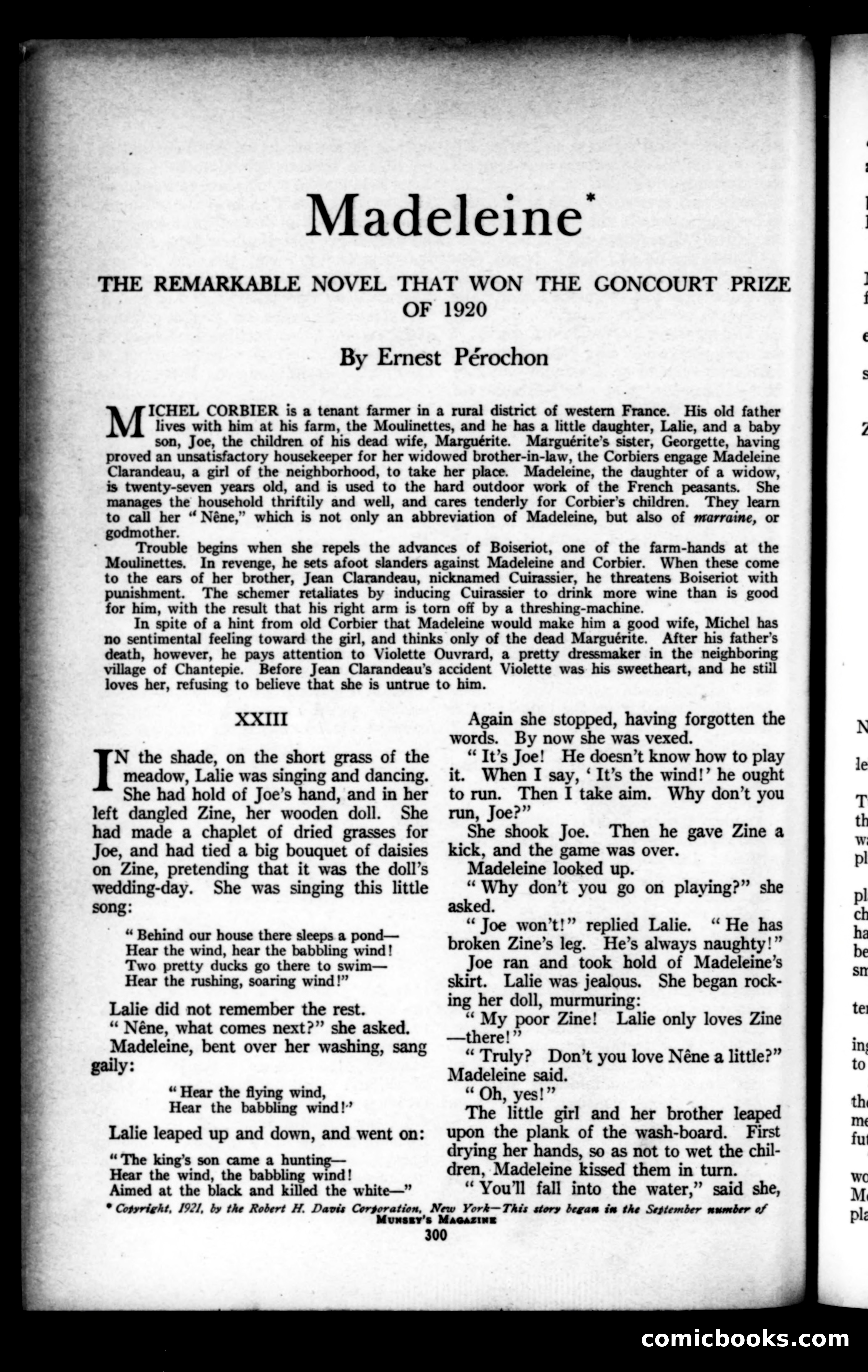 Munsey's Magazine, November 1921 — page 108 of 192