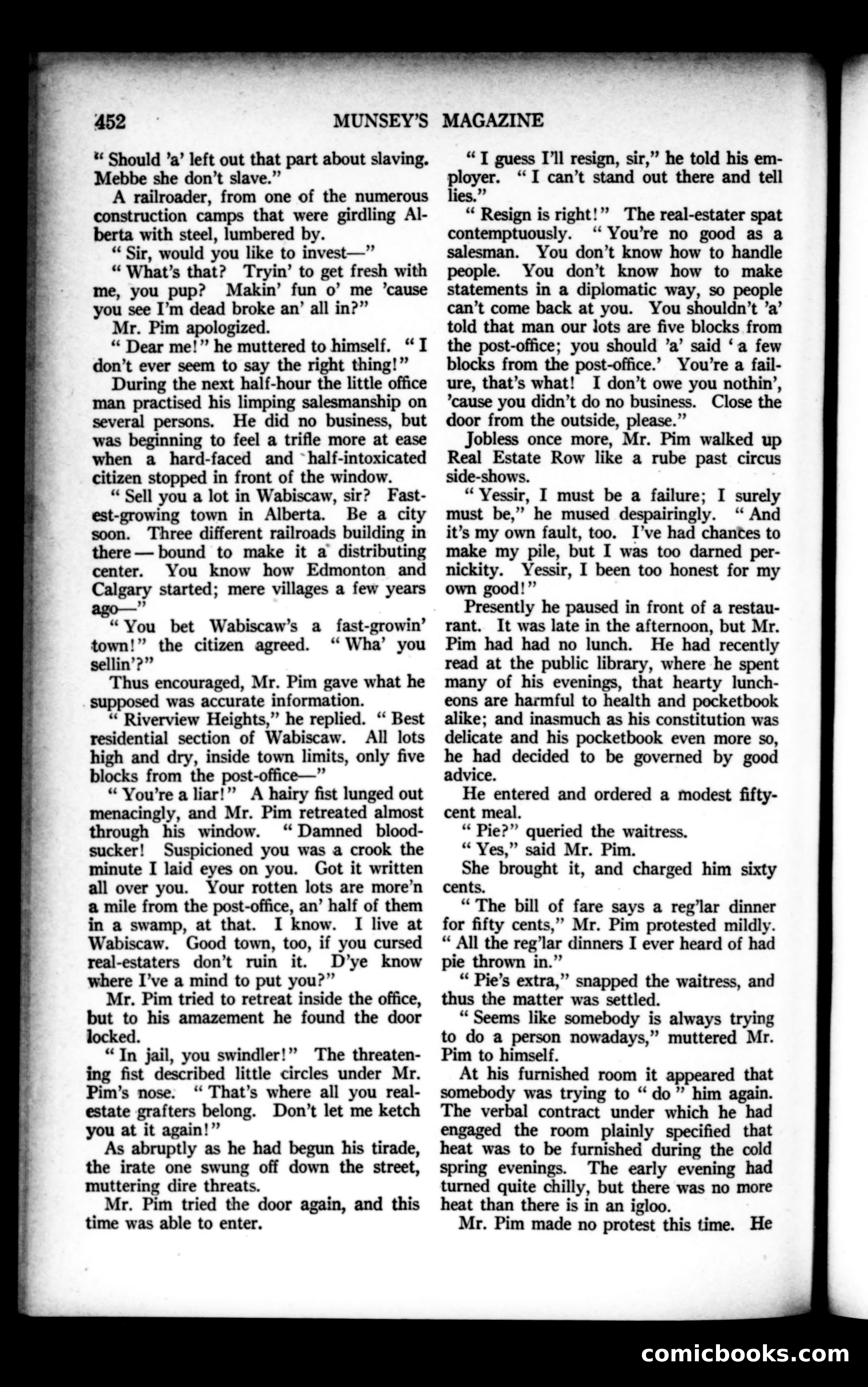 Munsey's Magazine, December 1921 — page 68 of 192